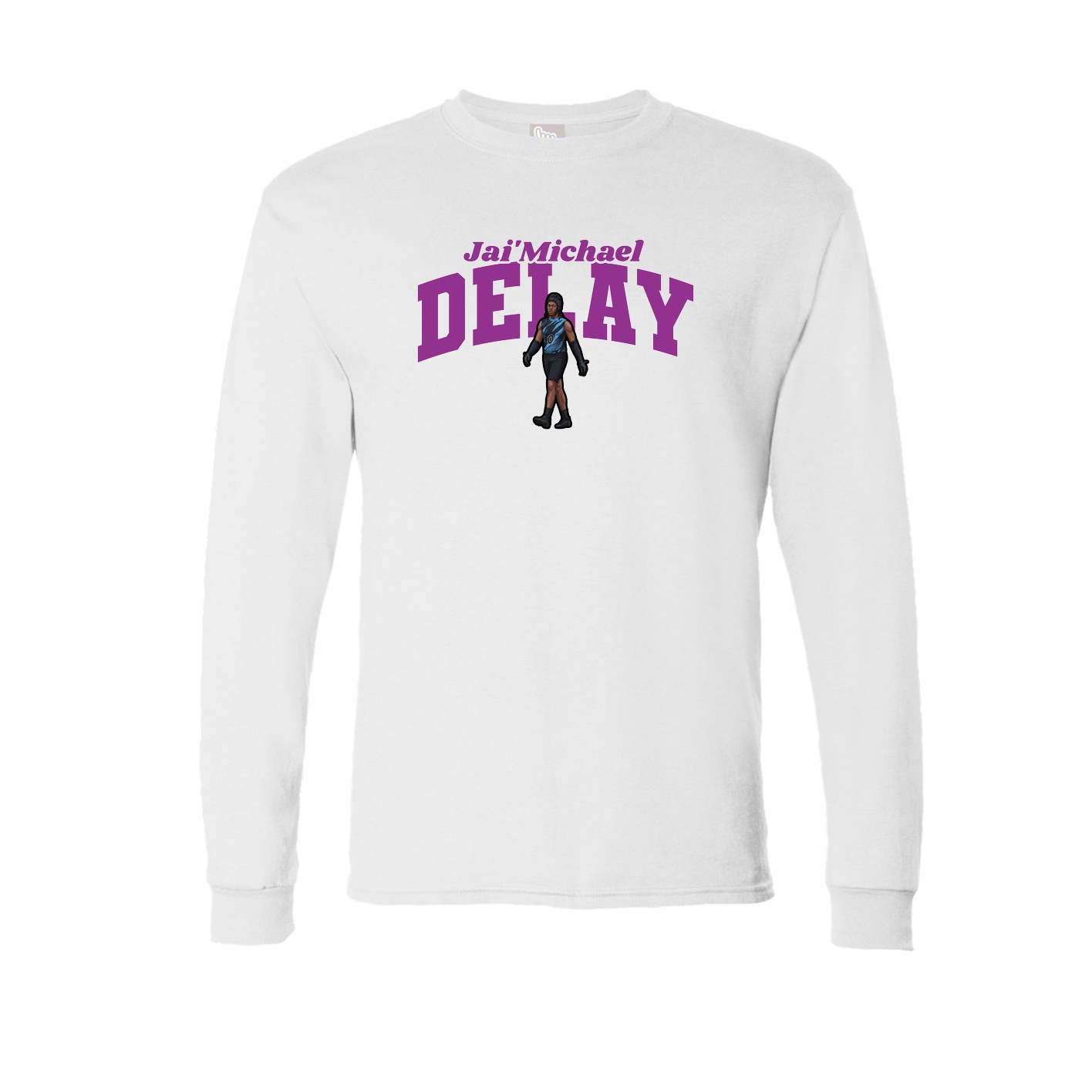 Long Sleeve Tee — Signature Arch in White