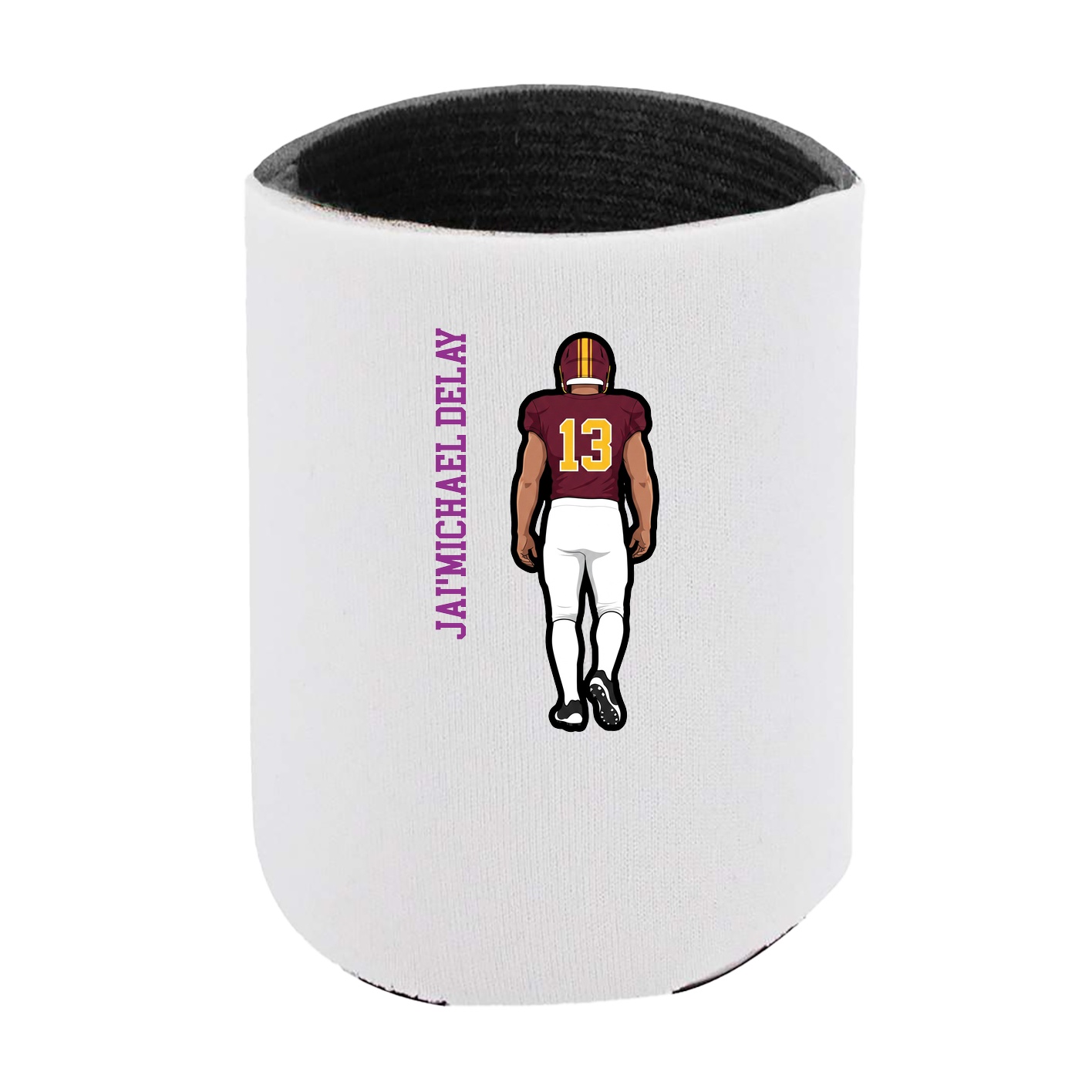 Can Holder — Name Vertical in White