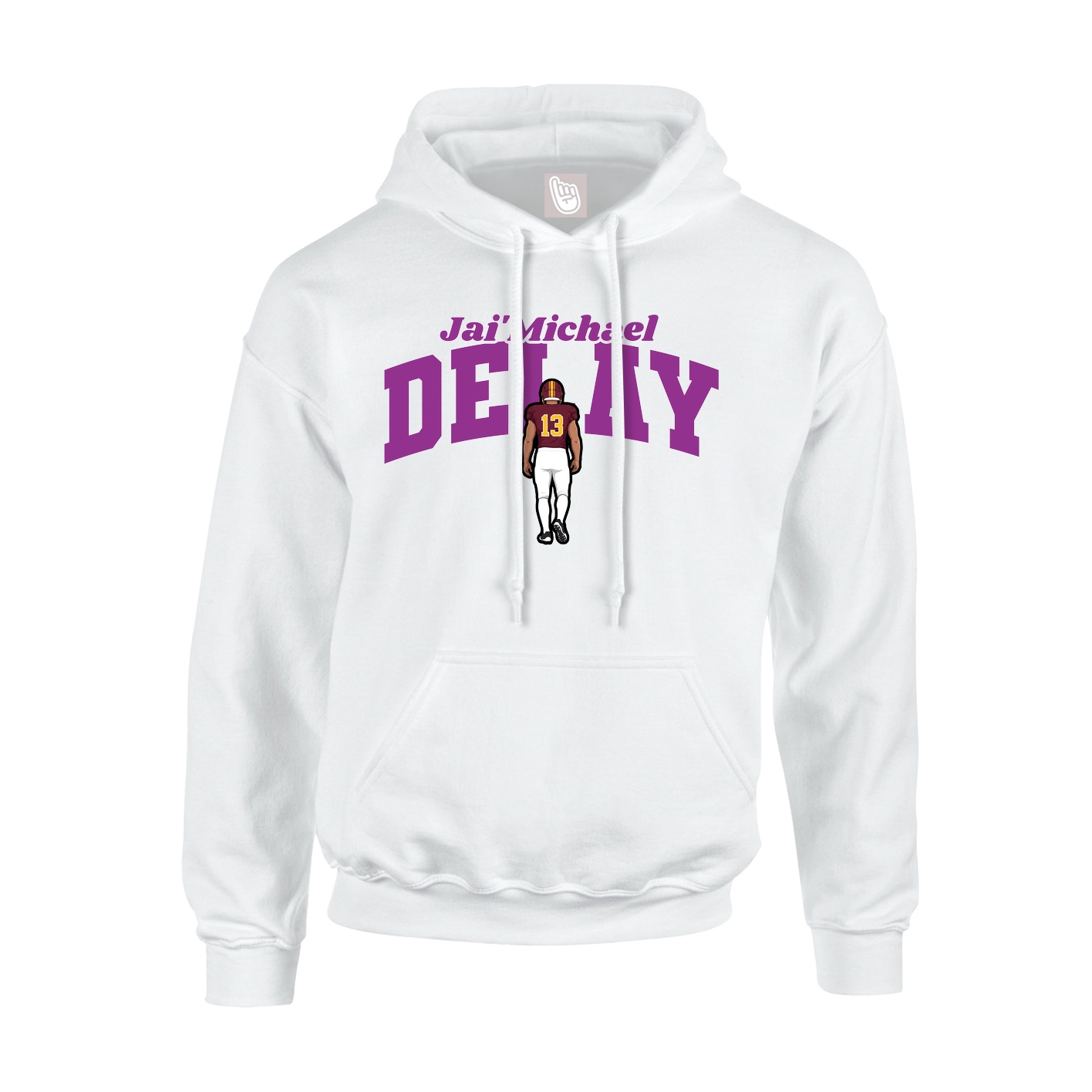 Hoodie — Signature Arch in White