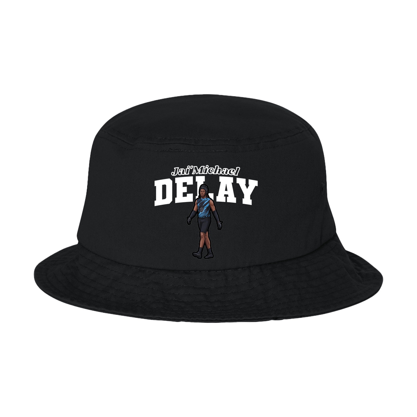 Bucket Cap — Name Arch in Black