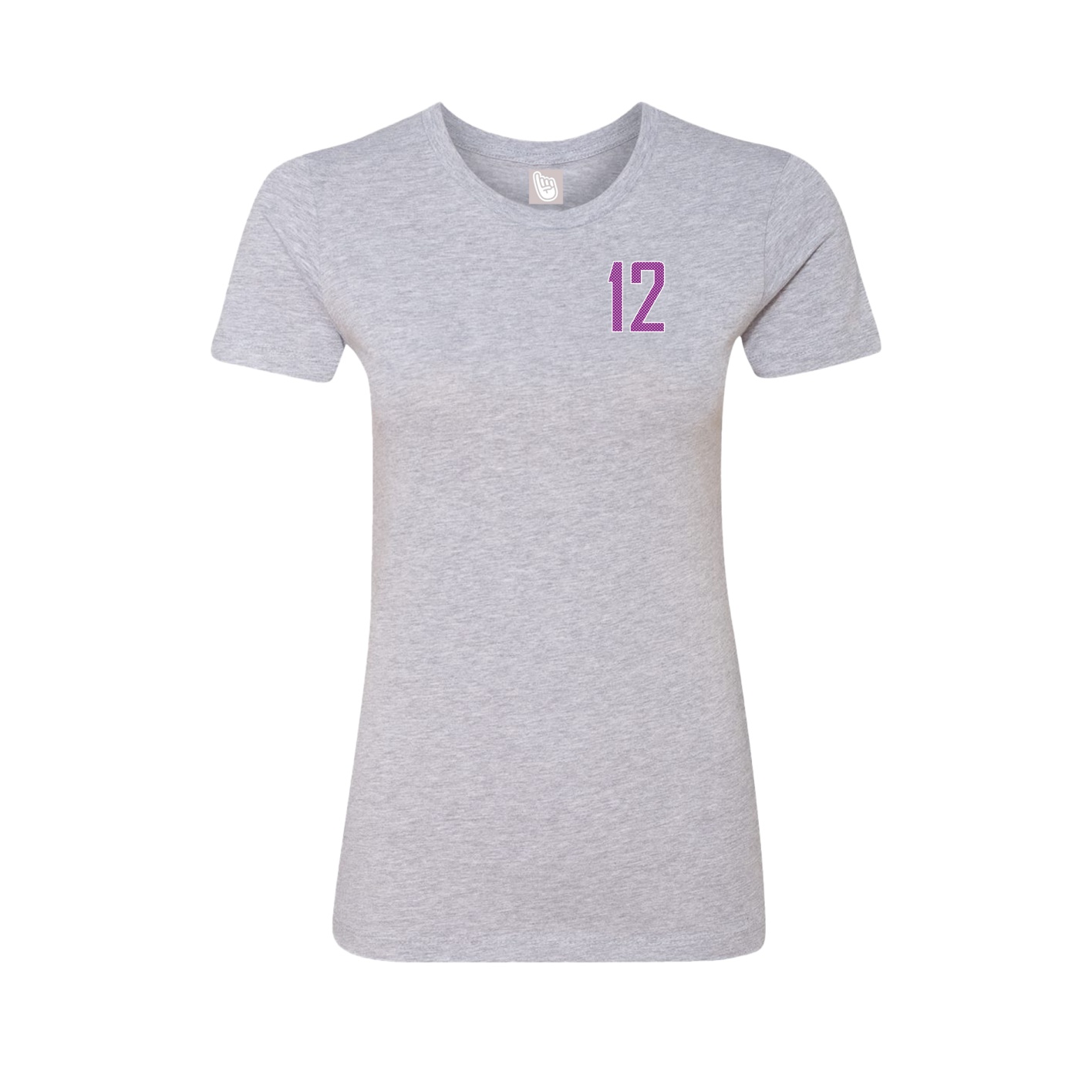 Fitted Women's Tee — Front Shirsy in Grey
