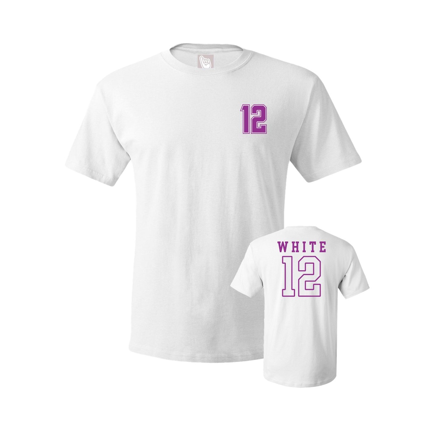 Youth Tee — Chest Back in White