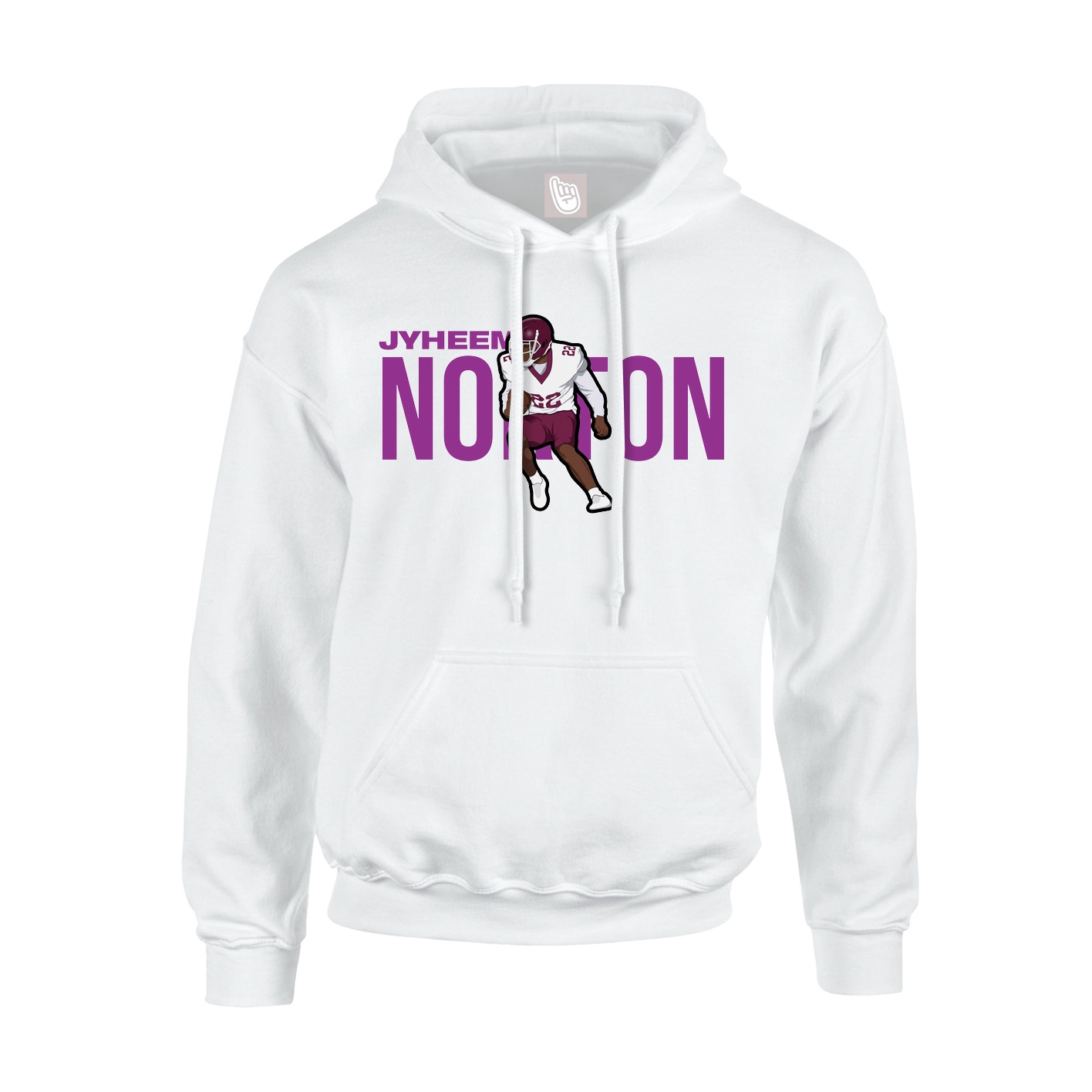 Hoodie — Player Name in White