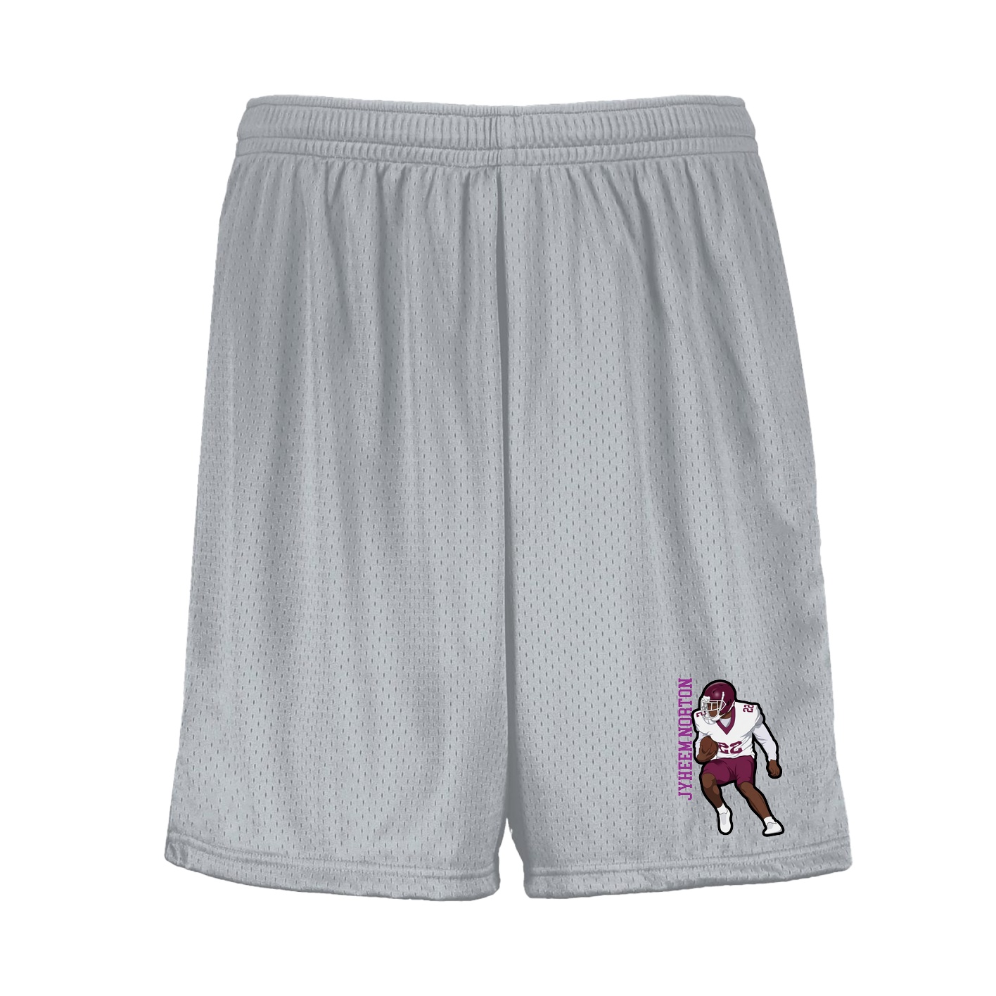 Shorts — Name Vertical in Silver