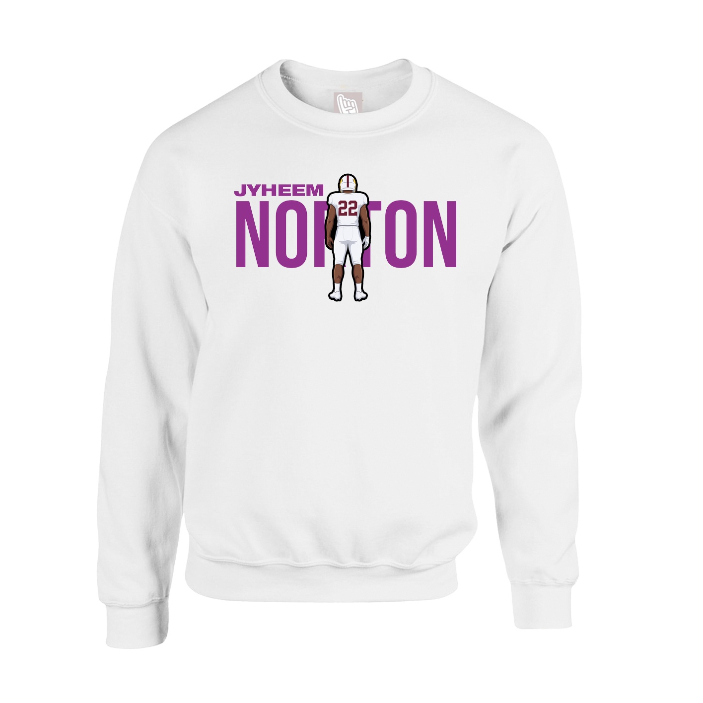 Fleece Crew — Player Name in White