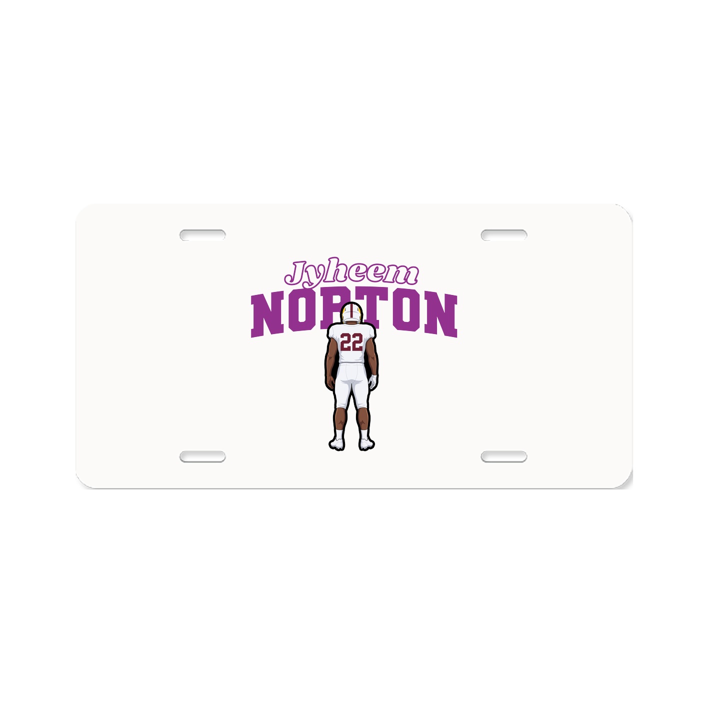 License Plate — Name Arch in Classic