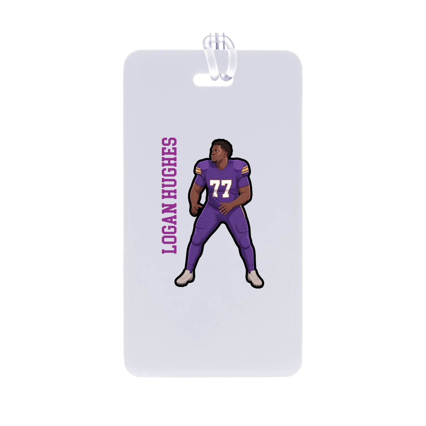 Bag Tag — Name Vertical in Classic