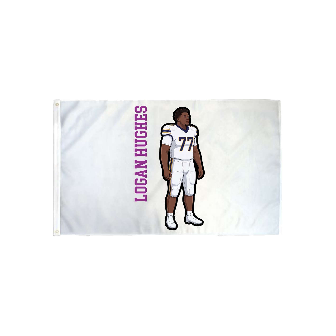 3x5 Flag — Name Vertical in Classic