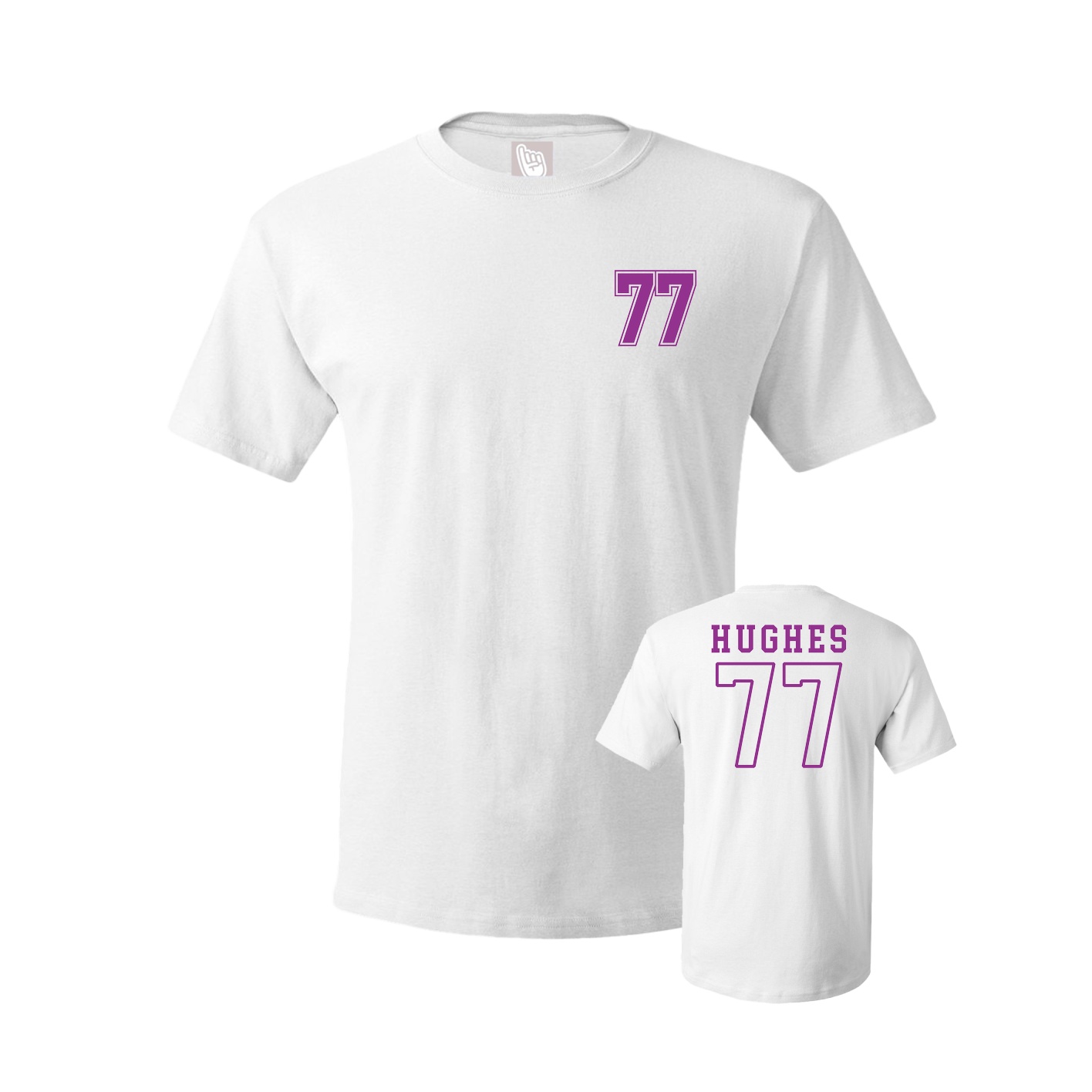 Youth Tee — Chest Back in White