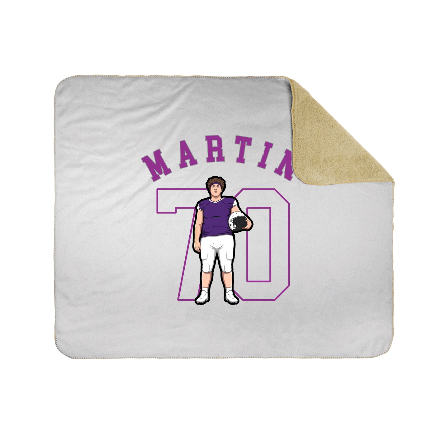 50x60 Sherpa Lined Throw Blanket
