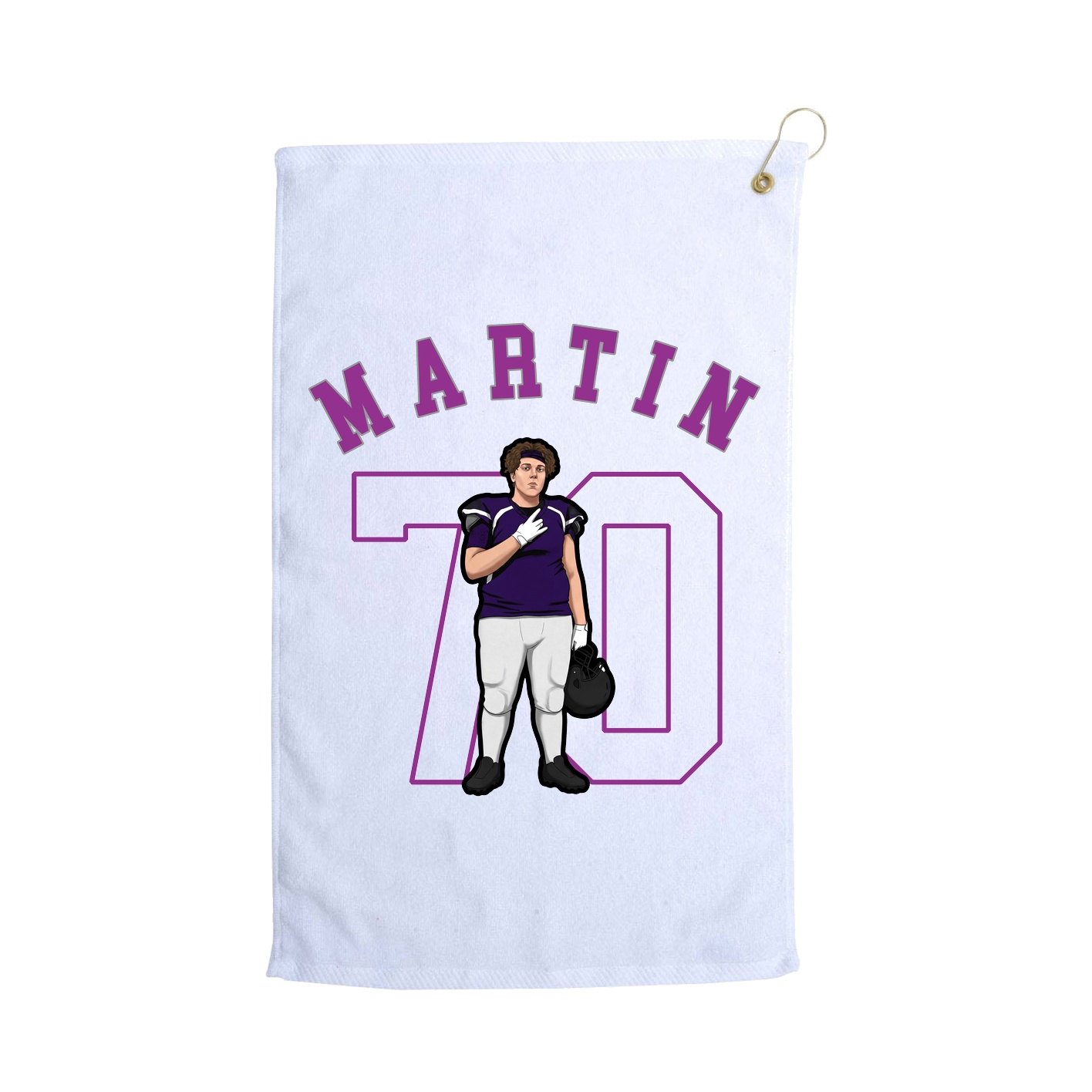 Golf Towel — Classic in White