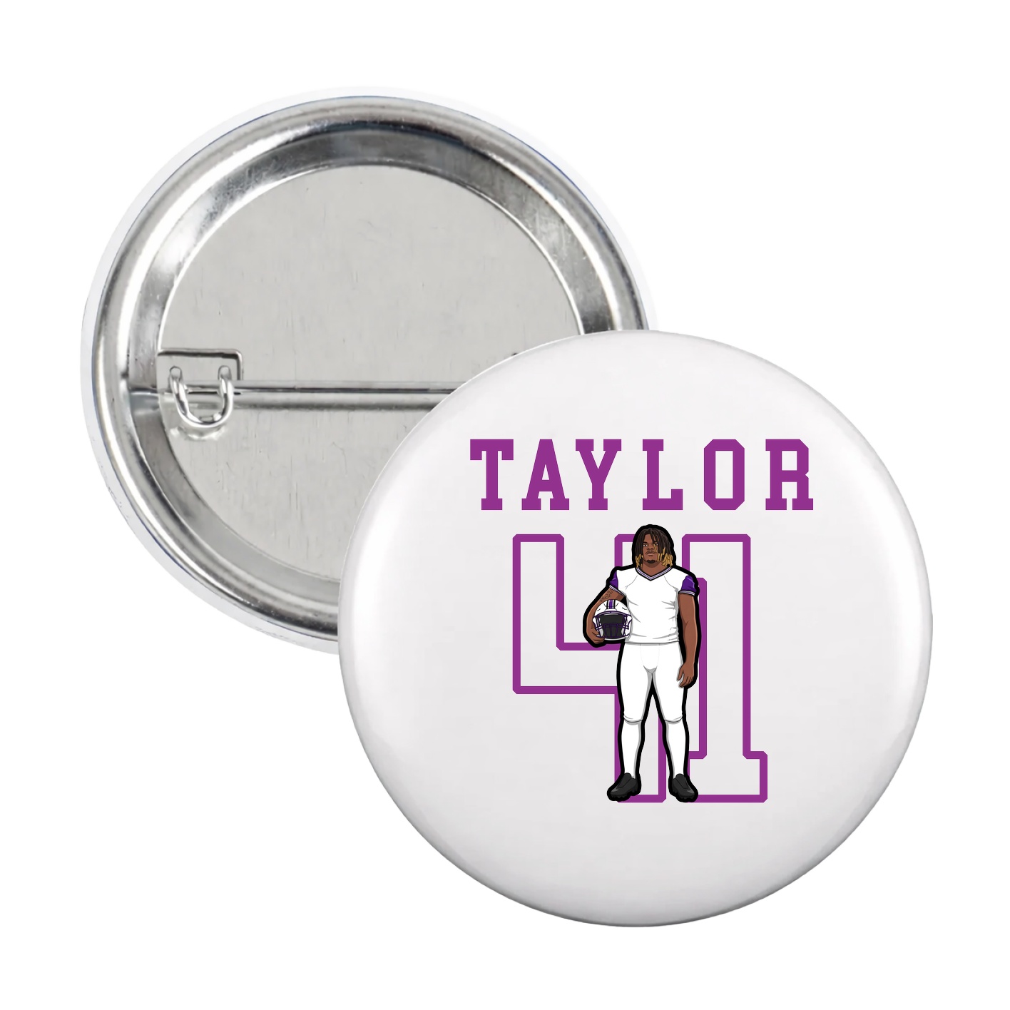 Game Day Button — Shirsey in White