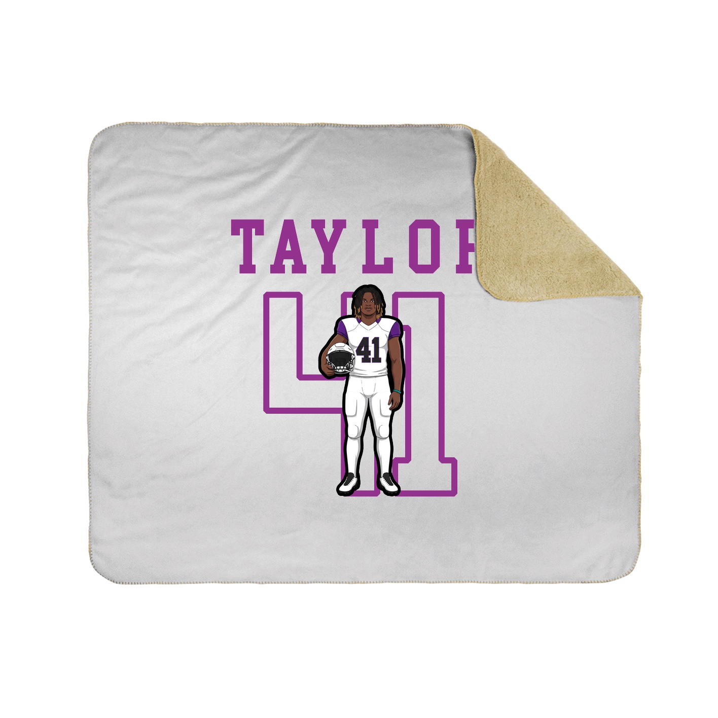 Throw Blanket — Shirsey in White