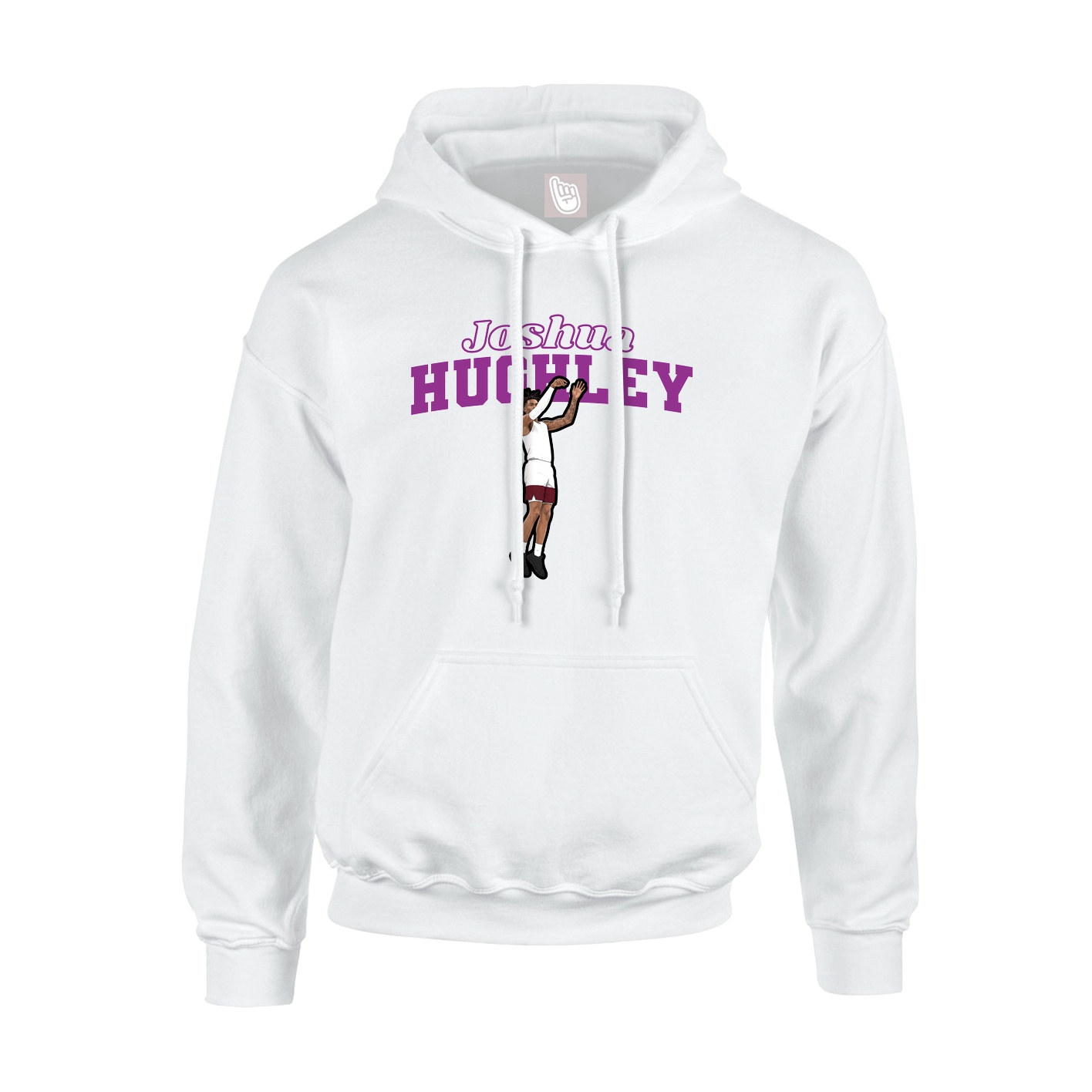 Hoodie — Name Arch in White