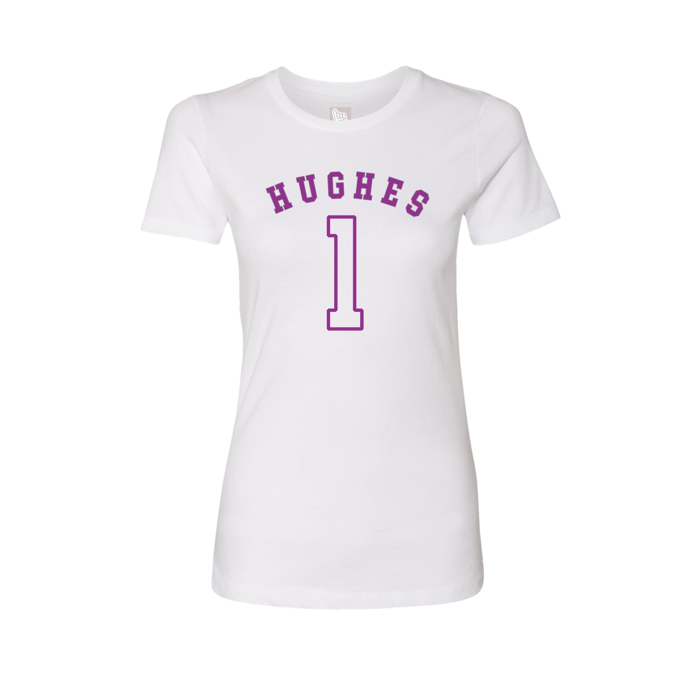 Fitted Women's Tee — Shirsey Arch in White