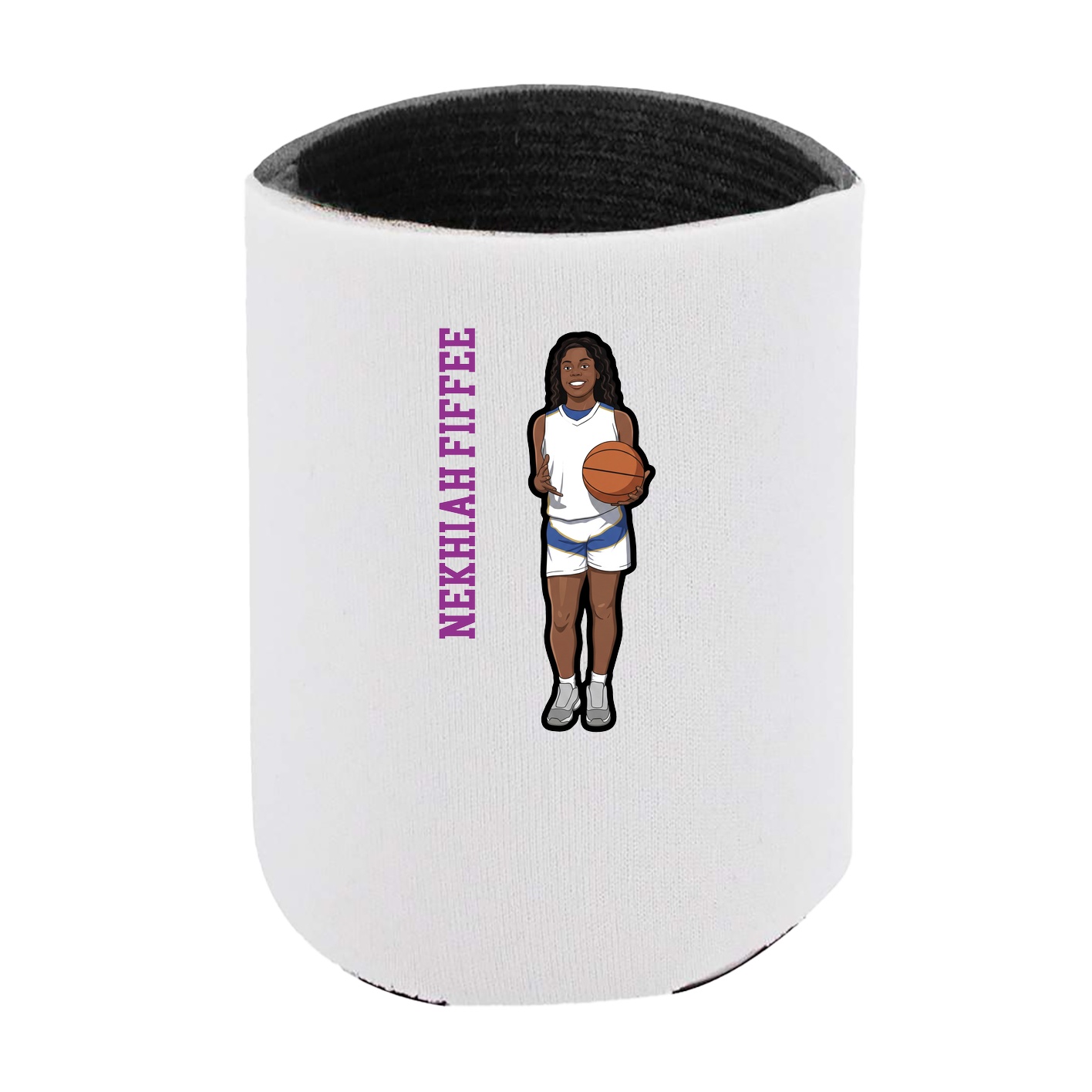 Can Holder — Name Vertical in White