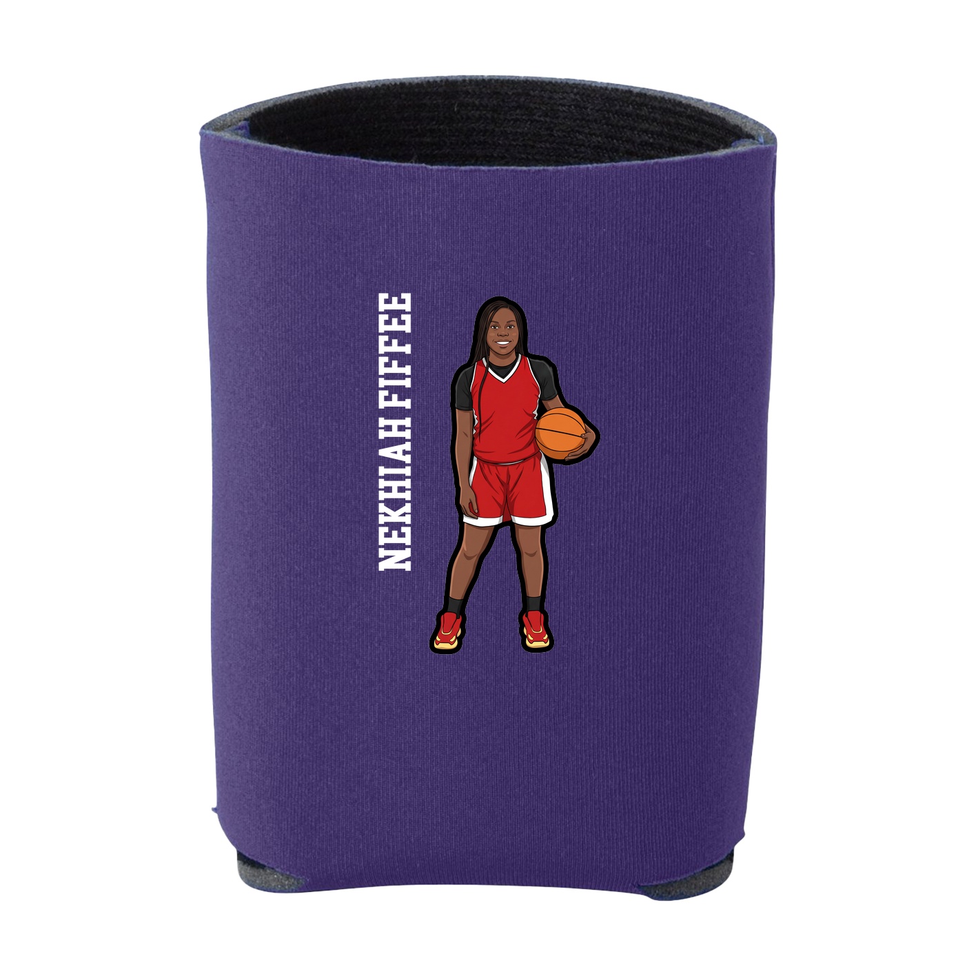 Can Holder — Name Vertical in Purple