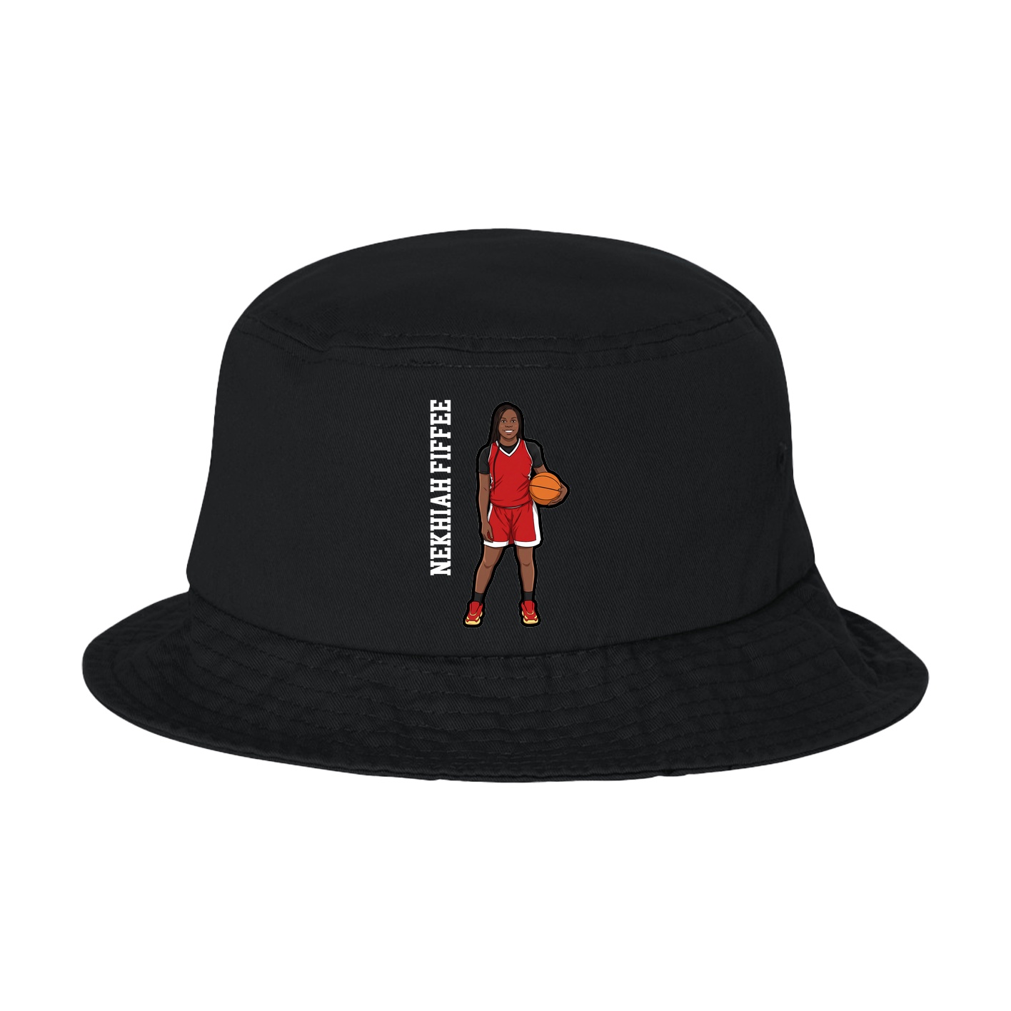 Bucket Cap — Name Vertical in Black
