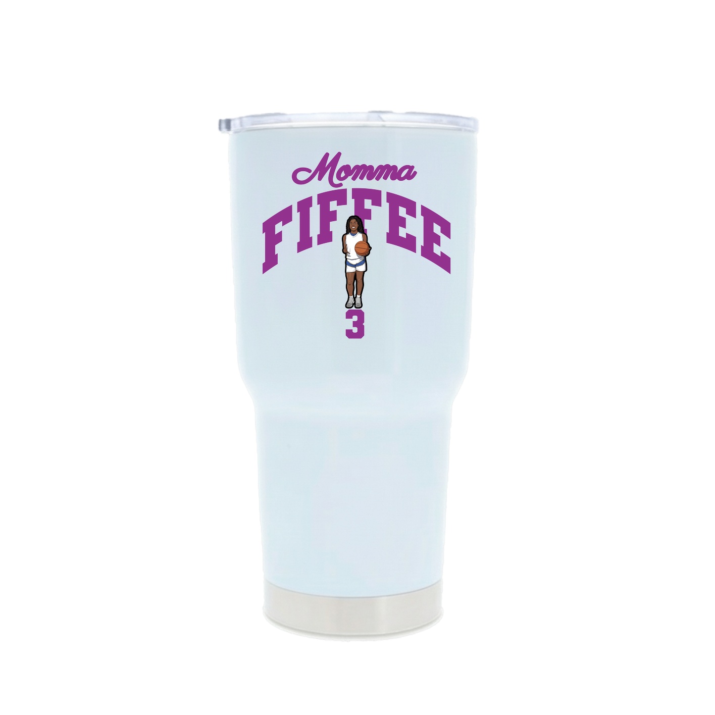 30oz Stainless Steel Tumbler — Mothers Day Arch in White