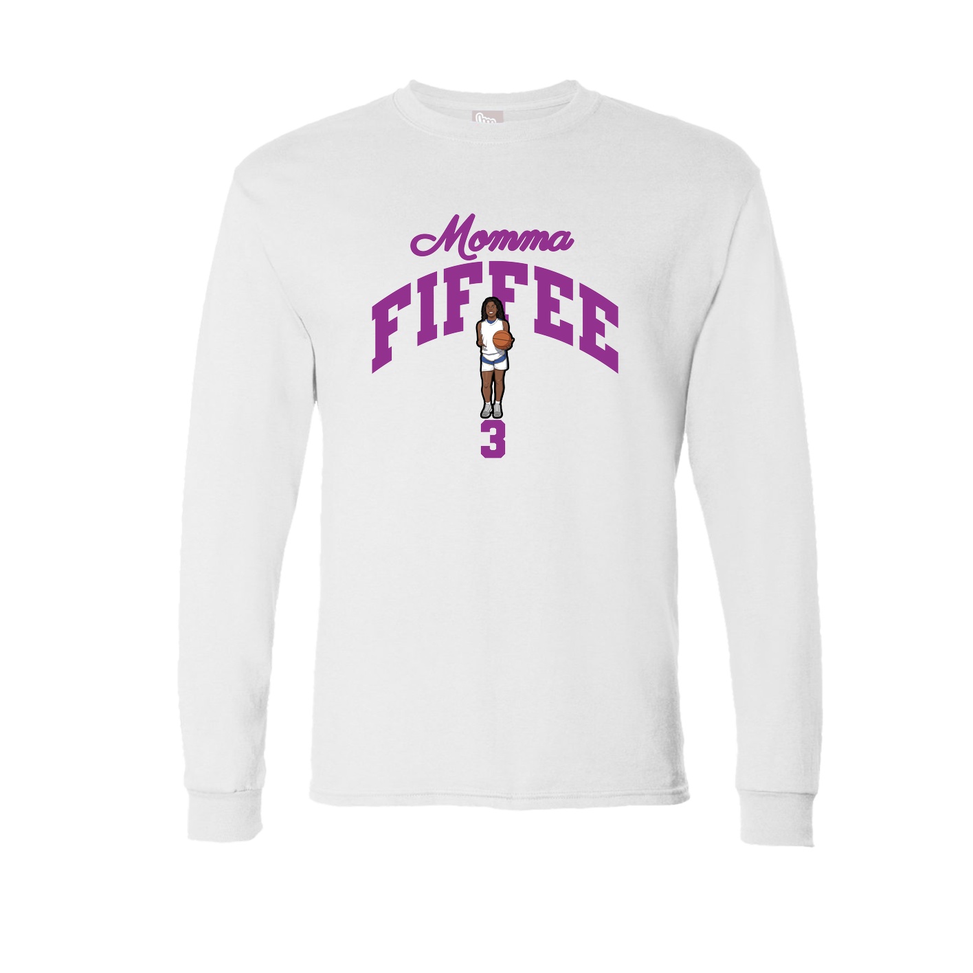 Long Sleeve Tee — Mothers Day Arch in White