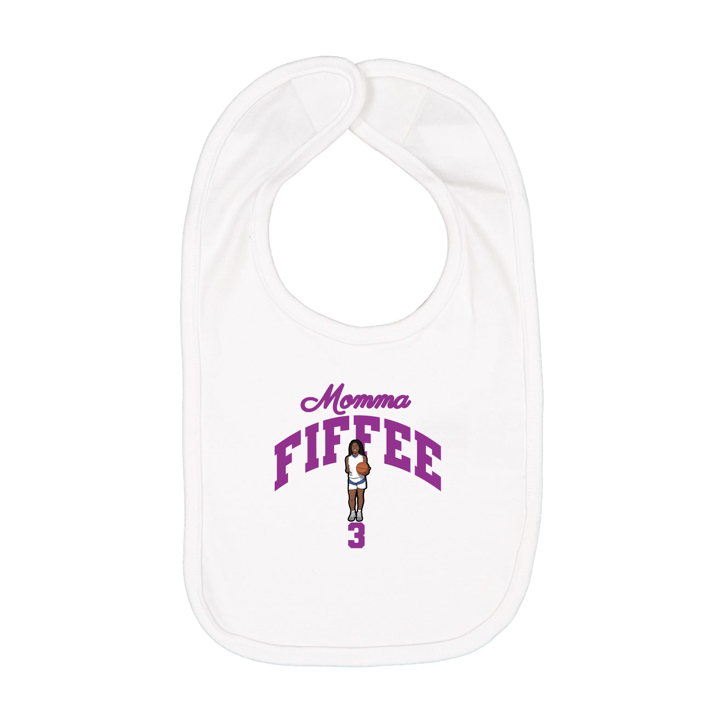 Infant Bib — Mothers Day Arch in White