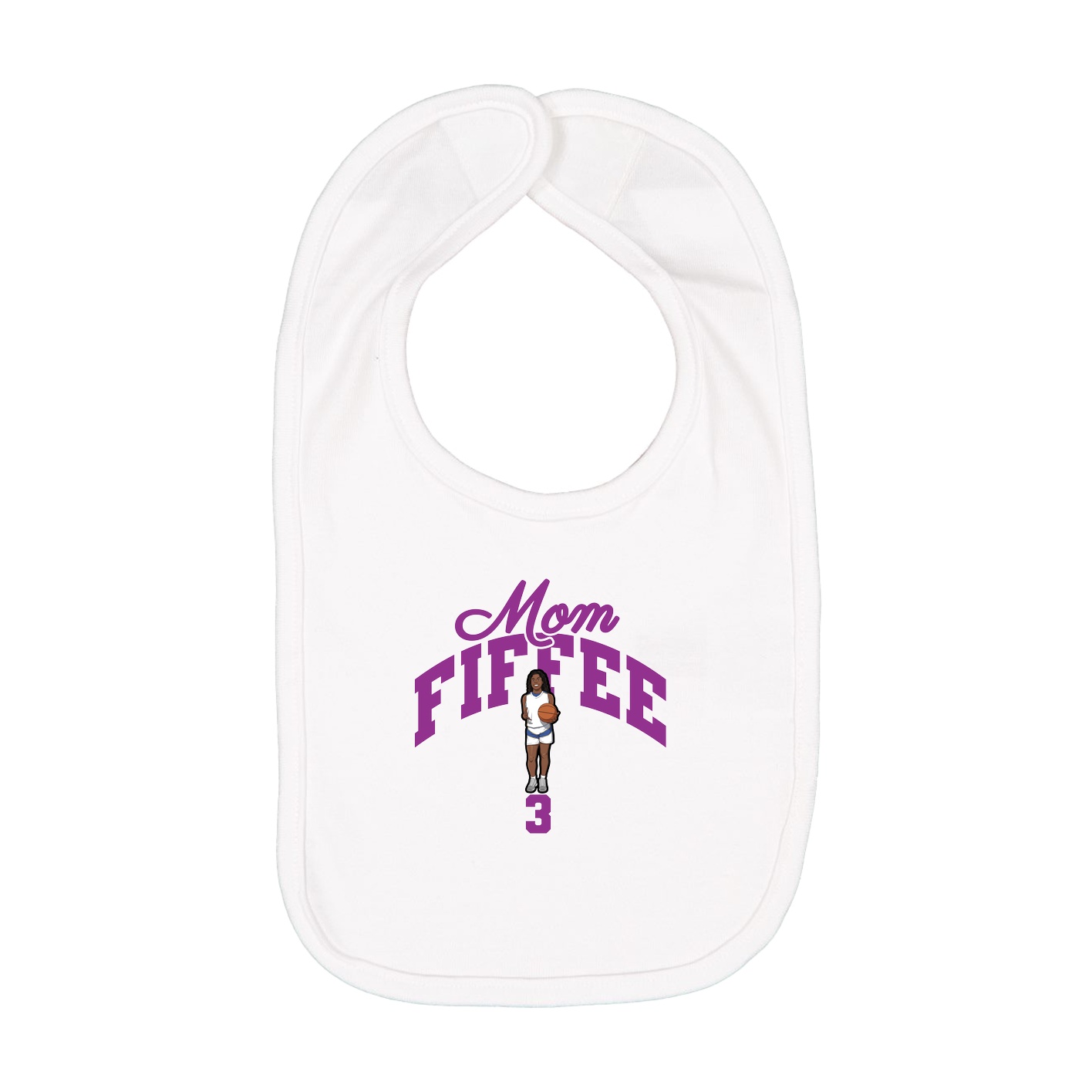 Infant Bib — Mothers Day Arch in White