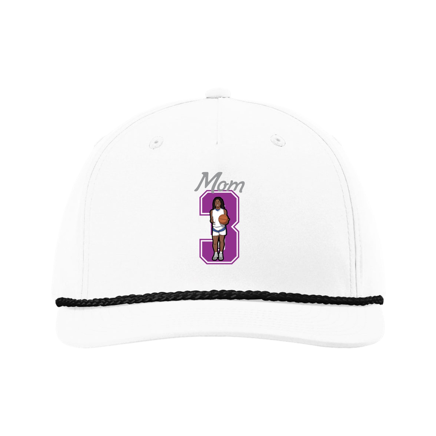 Five-Panel Classic Rope Cap — Mothers Day Shirsey in White
