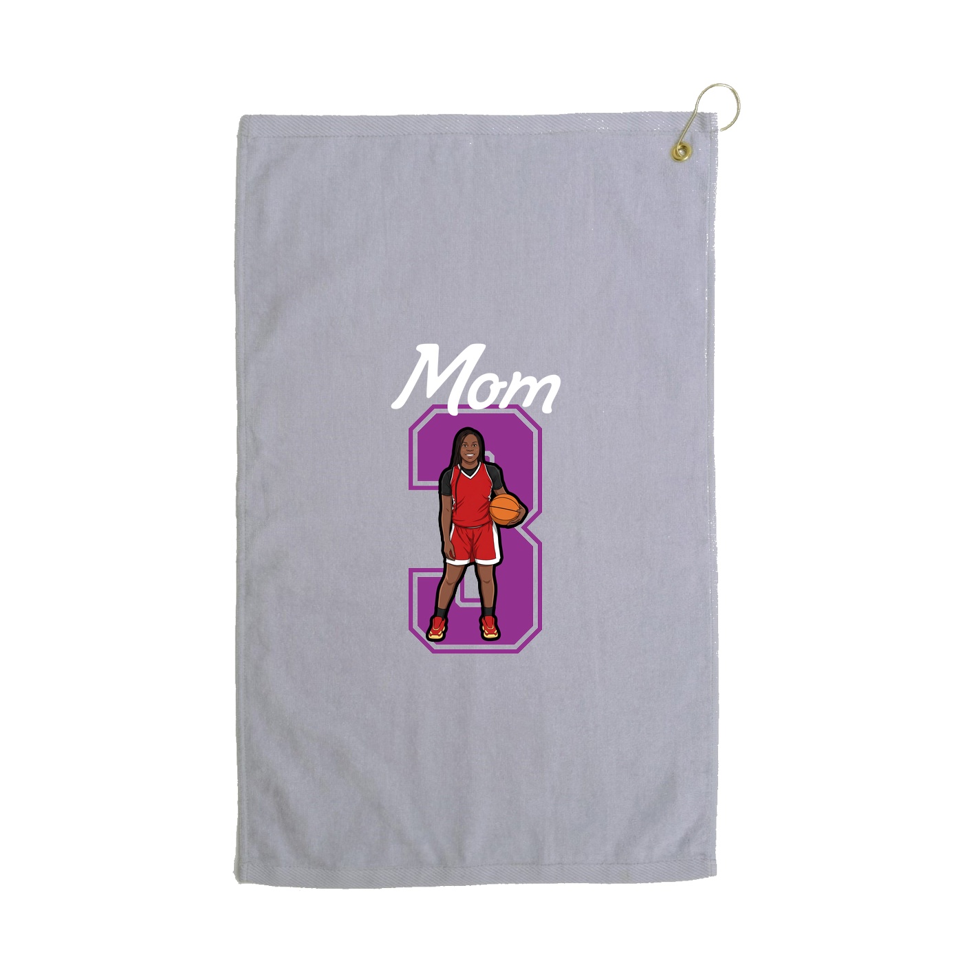 Golf Towel — Mothers Day Shirsey in Grey