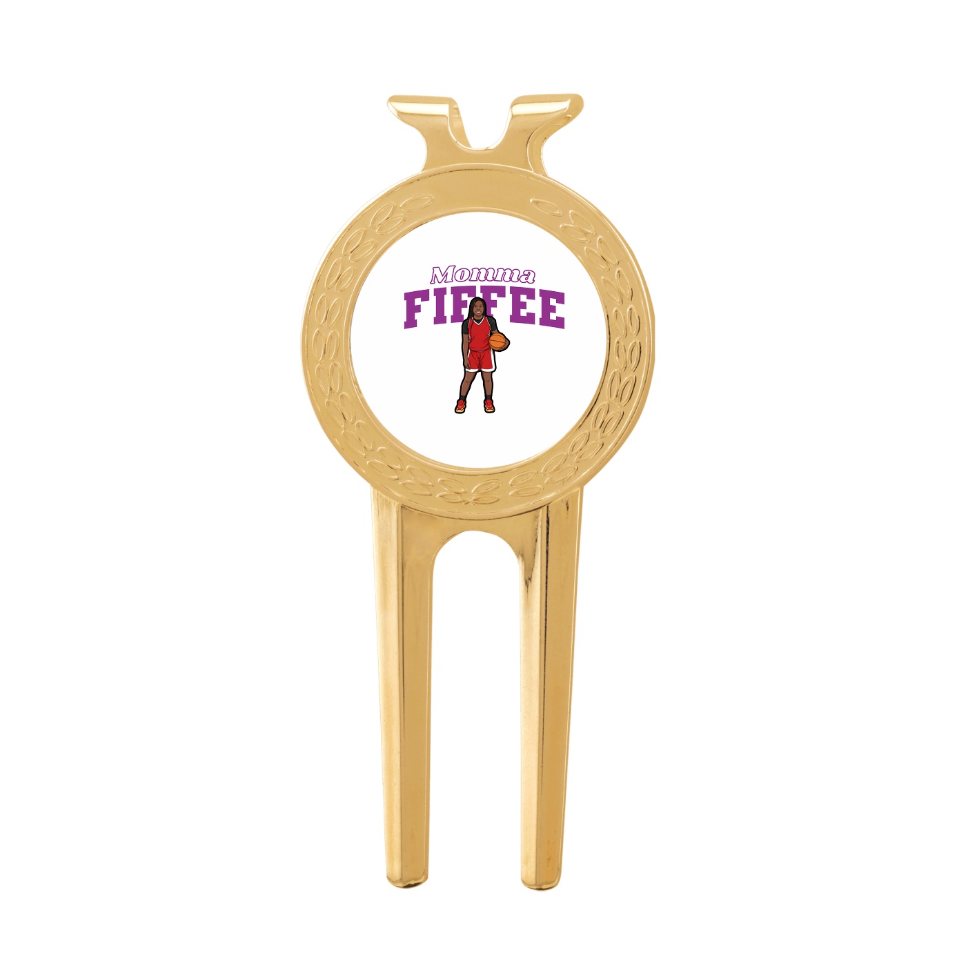 Divot Tool with Ball Marker — Mothers Day Block in Classic