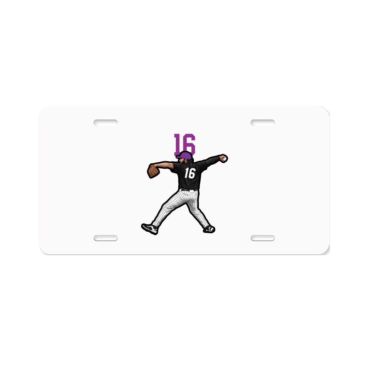 License Plate — Number Top in Classic