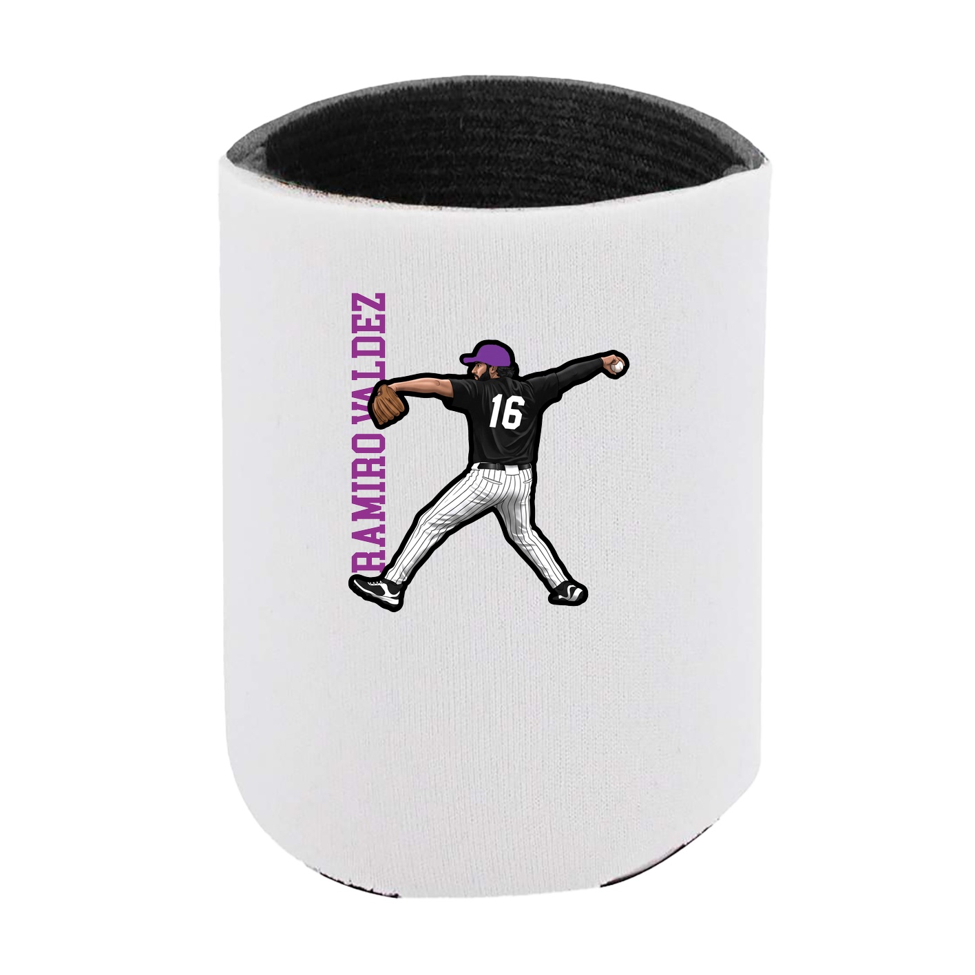 Can Holder — Name Vertical in White