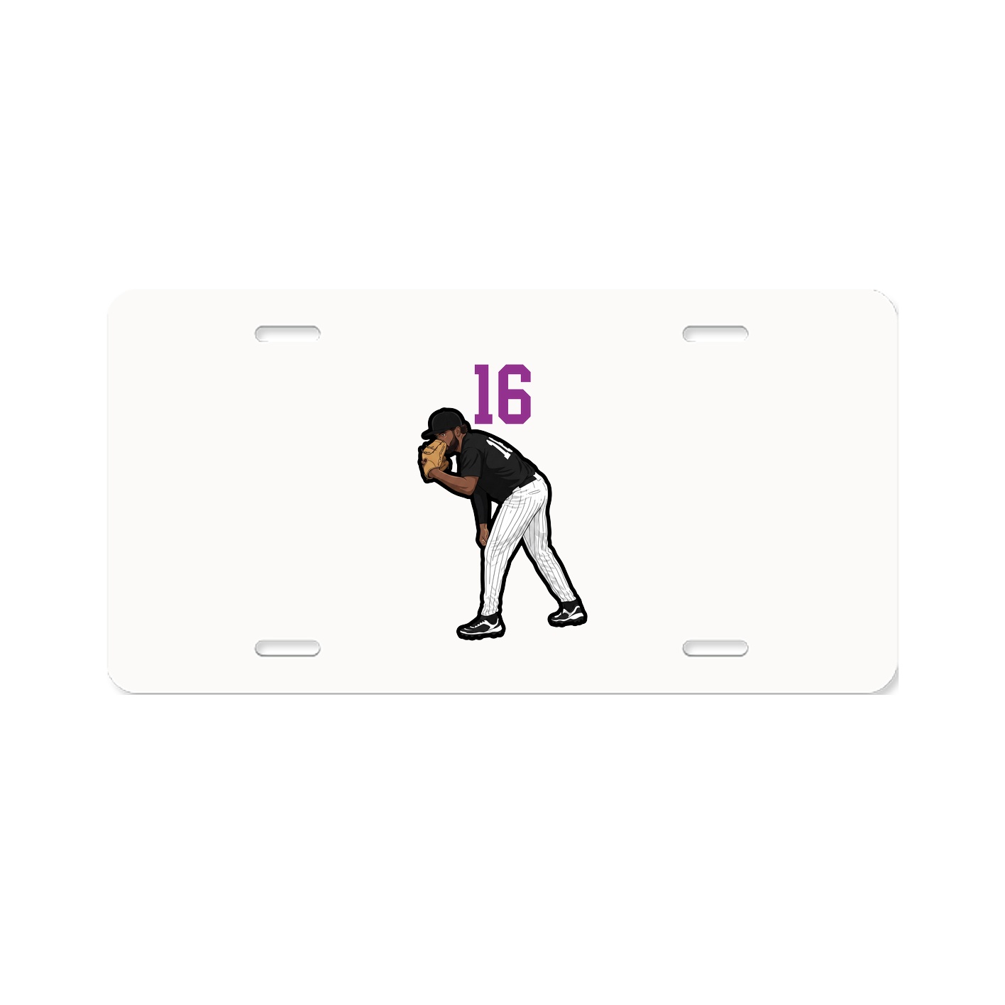 License Plate — Number Top in Classic
