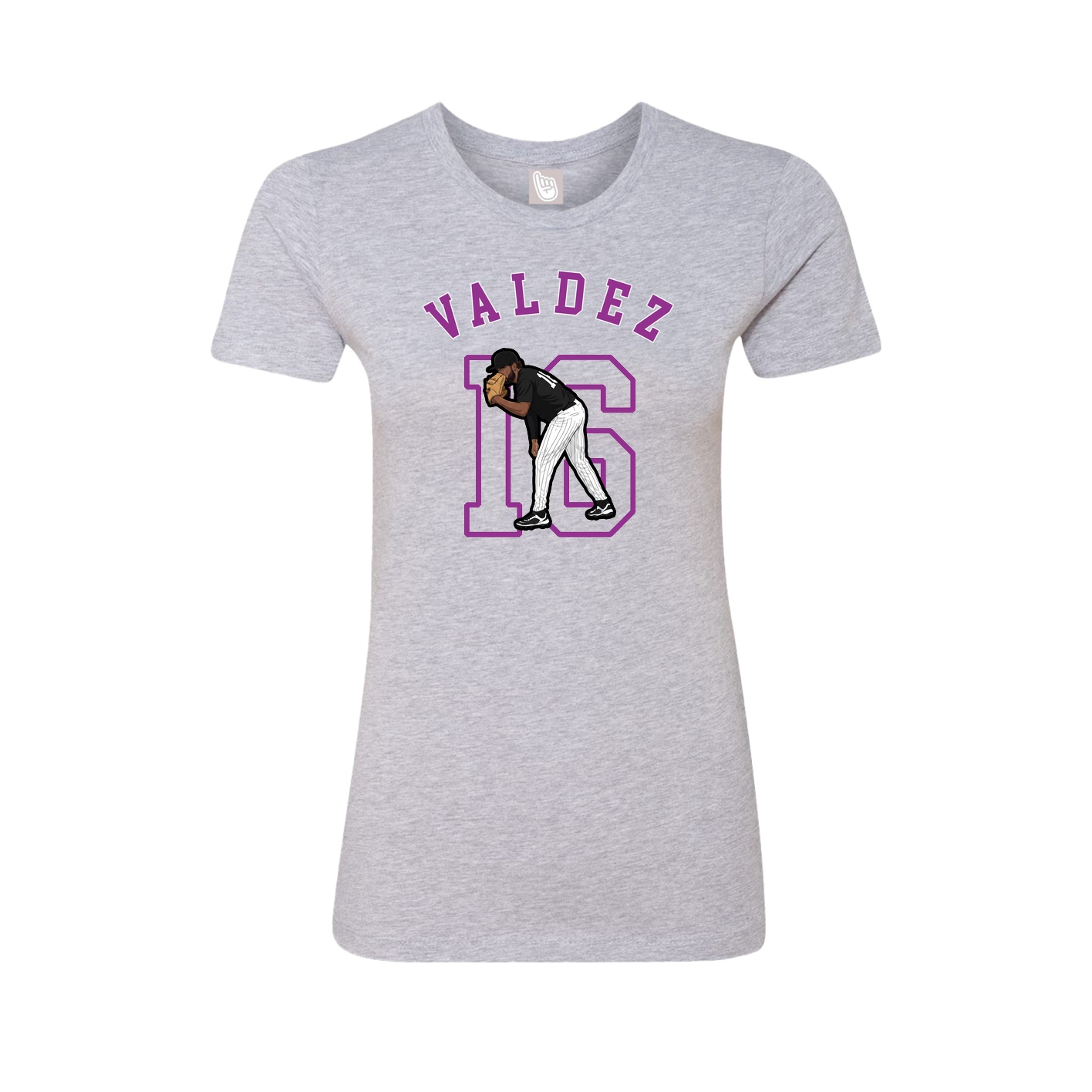 Fitted Women's Tee — Shirsey Arch in Grey