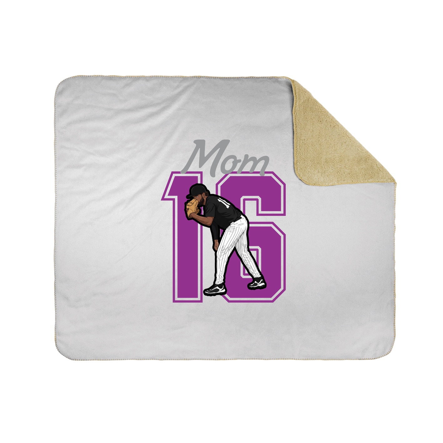 Throw Blanket — Mothers Day Shirsey in White