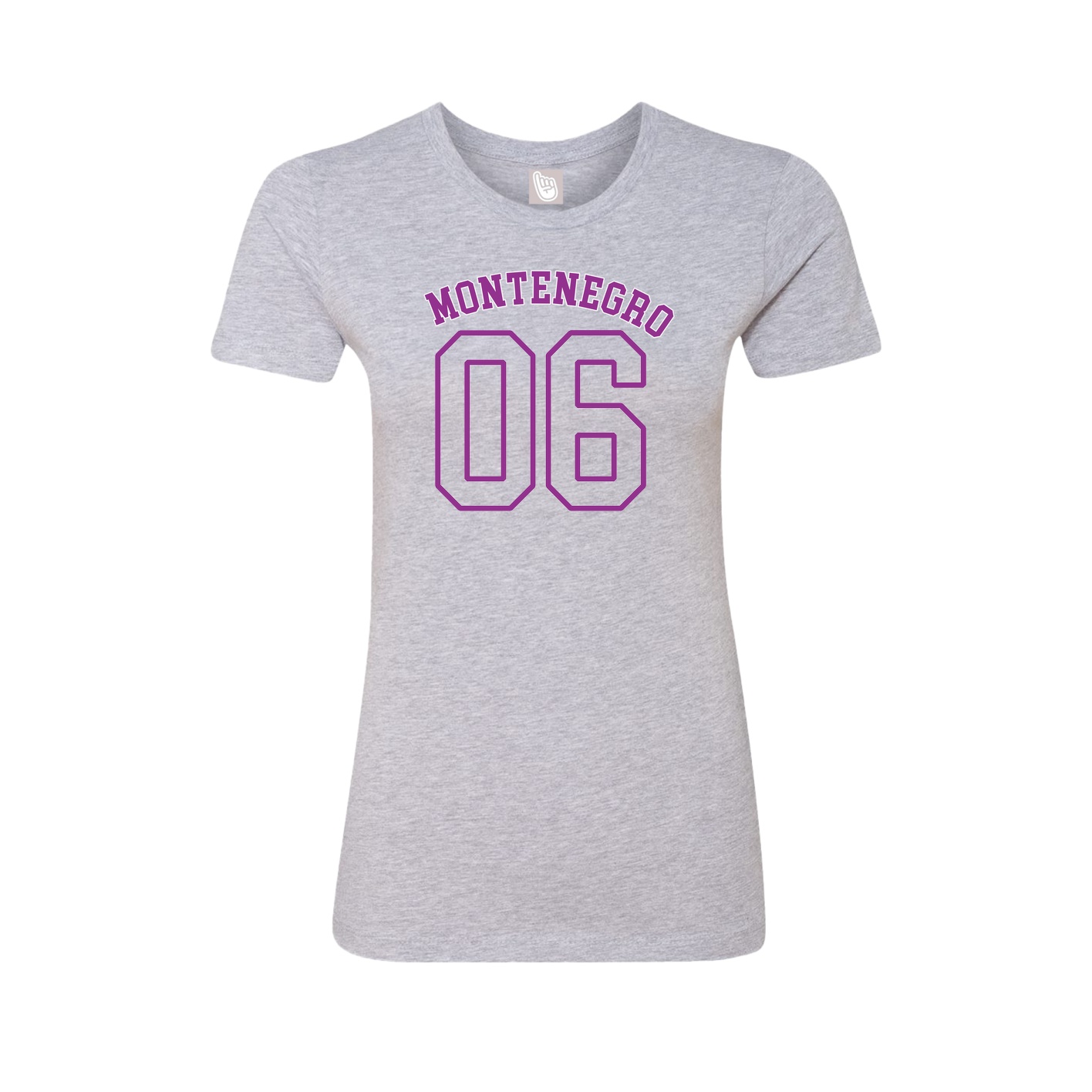 Fitted Women's Tee — Shirsey Arch in Grey