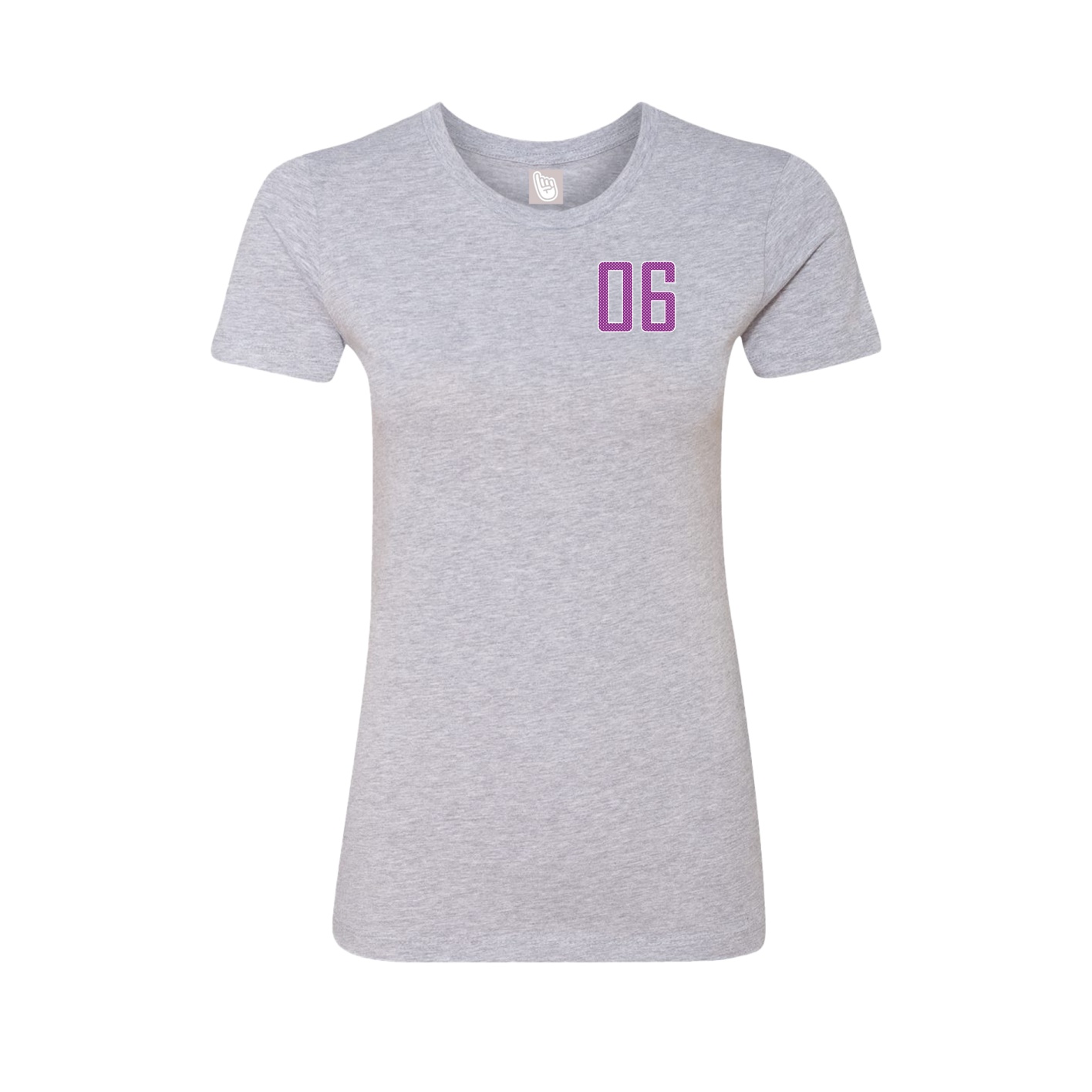 Fitted Women's Tee — Front Shirsy in Grey