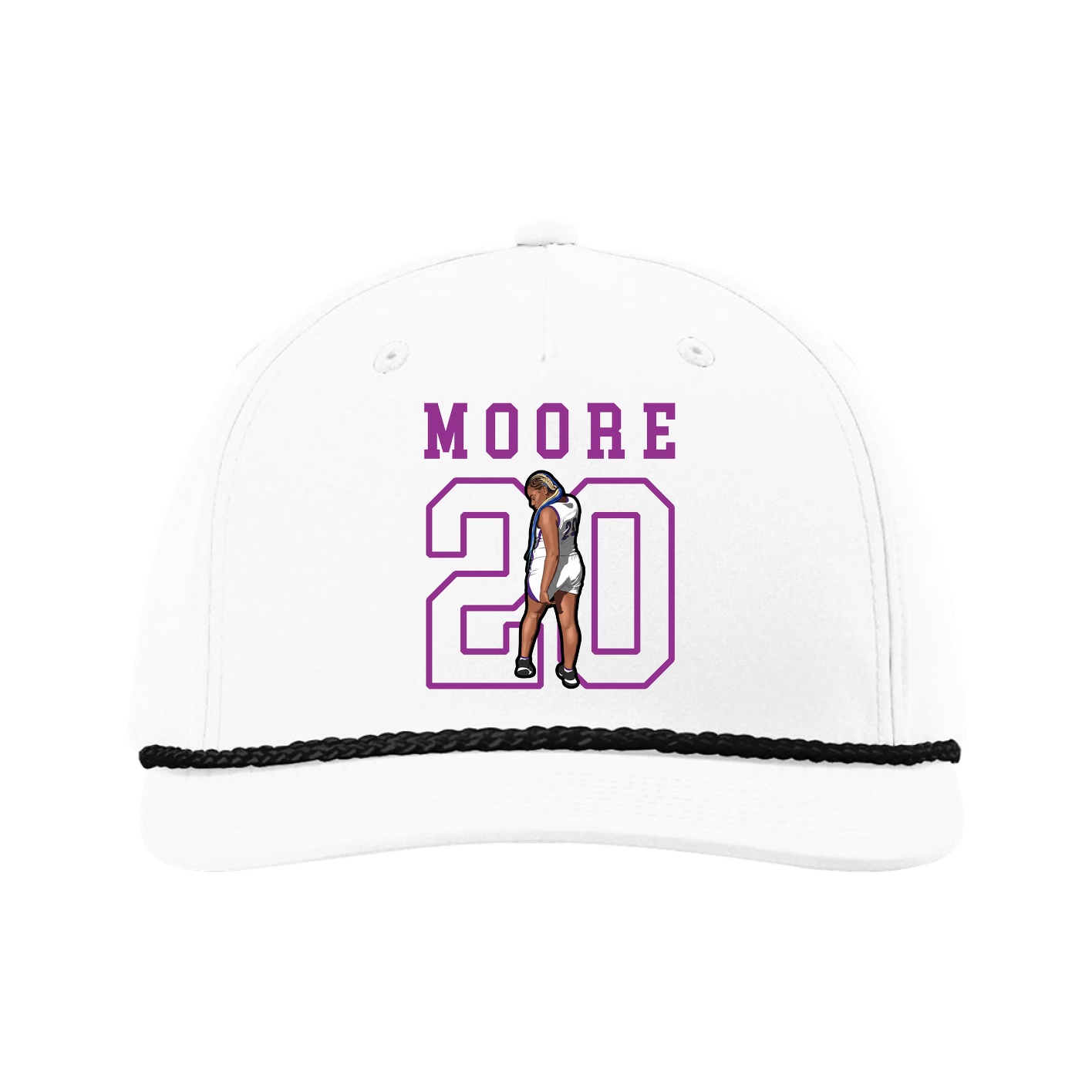 Five-Panel Classic Rope Cap — Shirsey in White