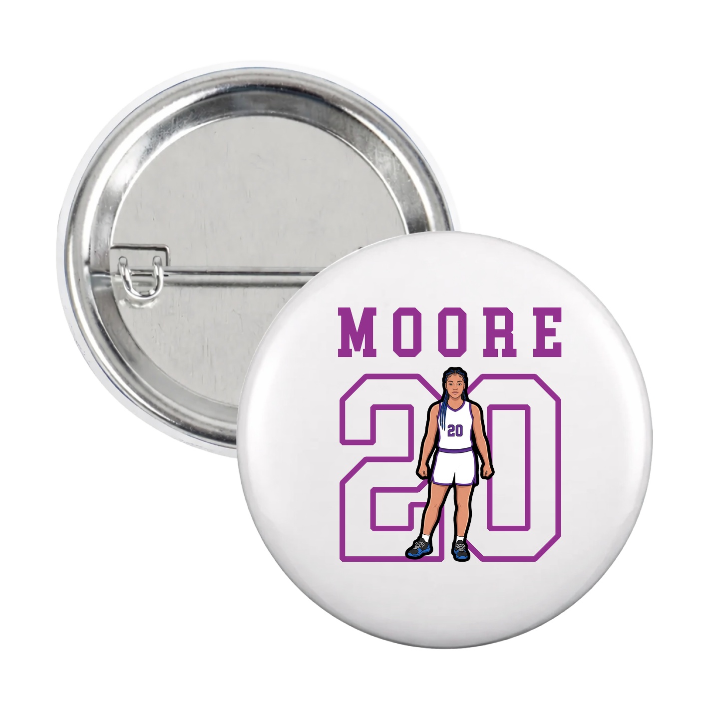 Game Day Button — Shirsey in White