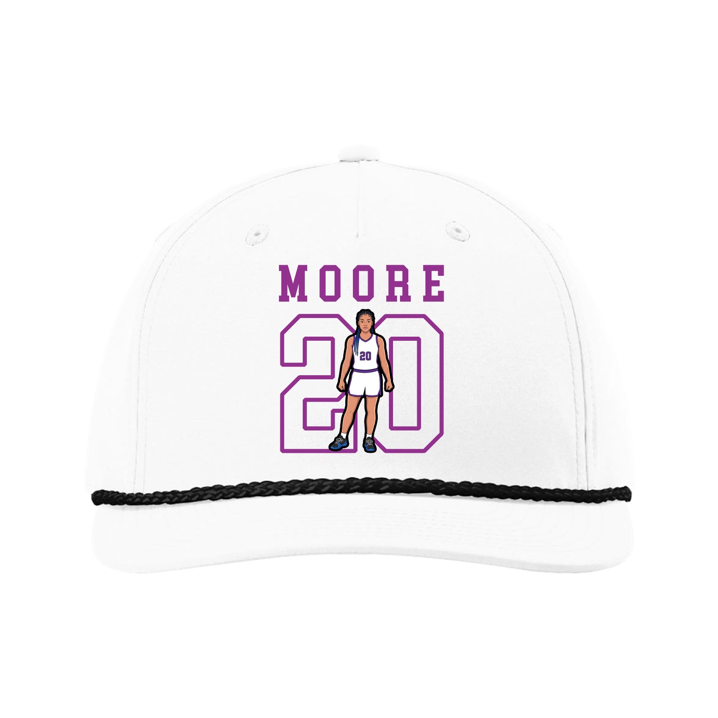 Five-Panel Classic Rope Cap — Shirsey in White