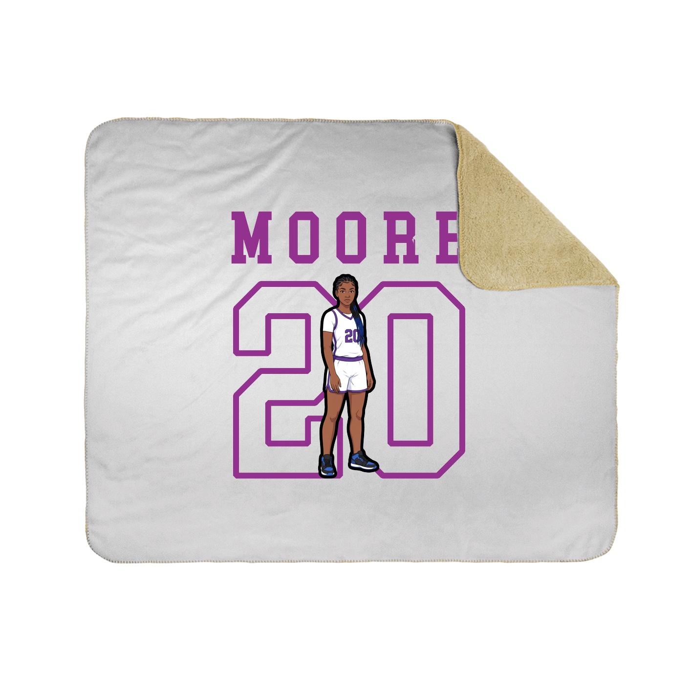 Throw Blanket — Shirsey in White