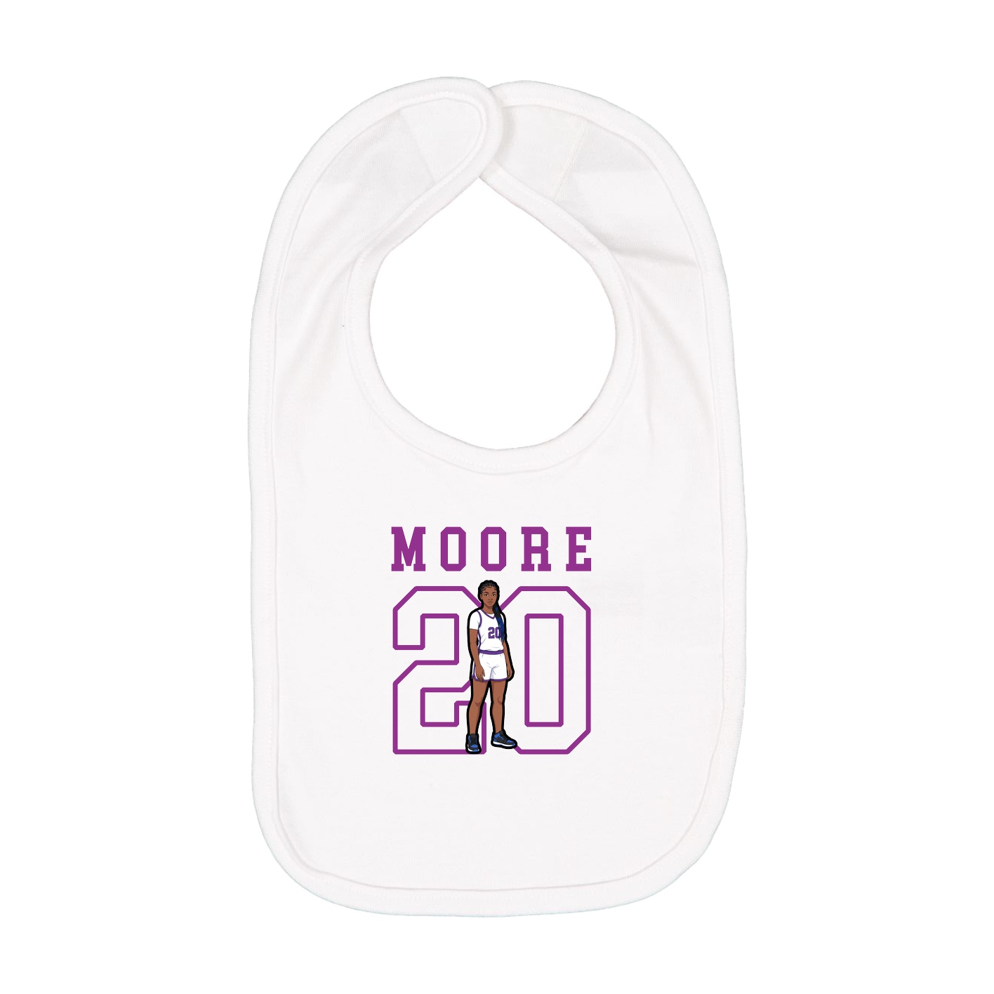 Infant Bib — Shirsey in White