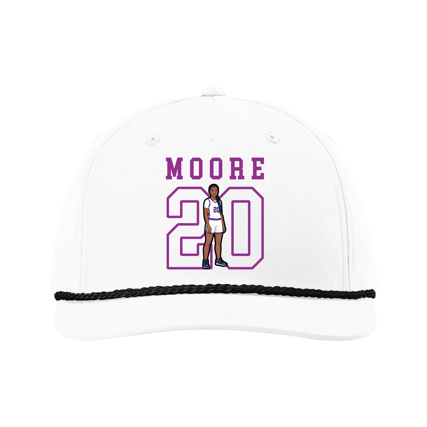 Five-Panel Classic Rope Cap — Shirsey in White