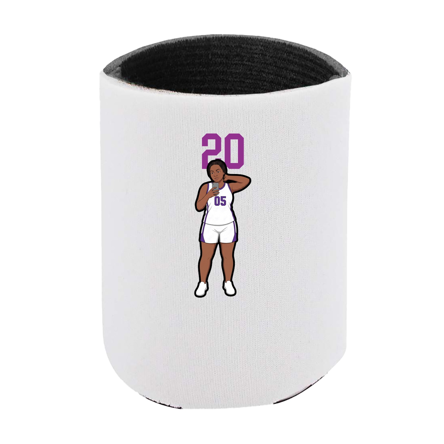 Can Holder — Number Top in White