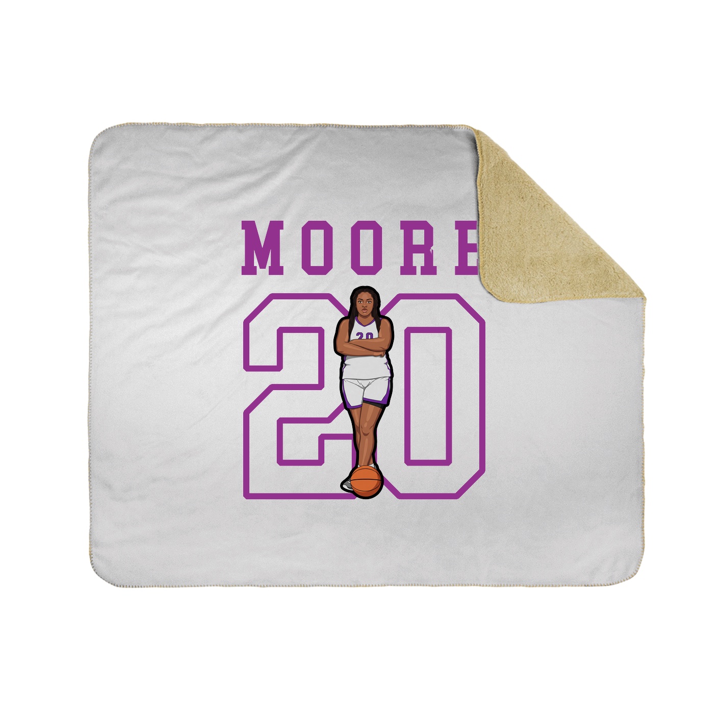 Throw Blanket — Shirsey in White