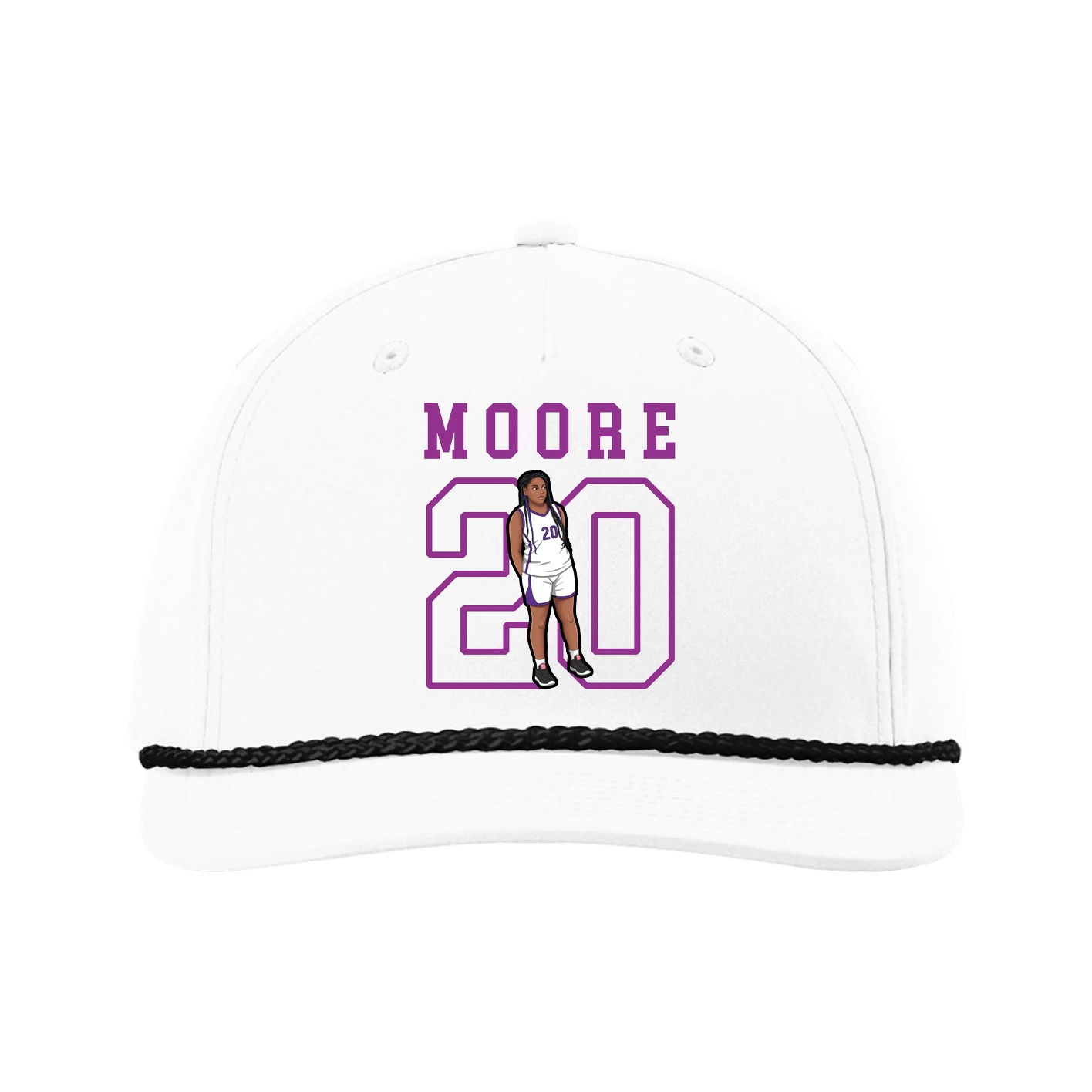 Five-Panel Classic Rope Cap — Shirsey in White