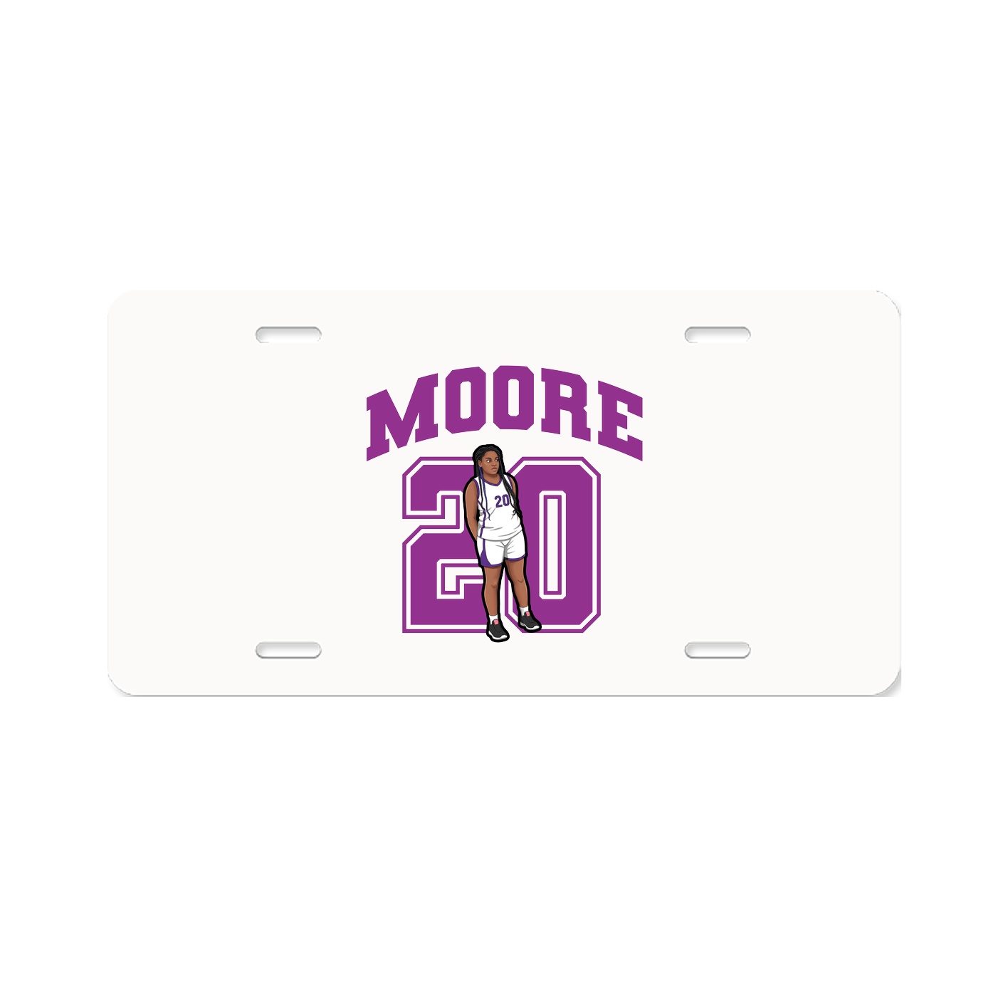 License Plate — Number in Classic