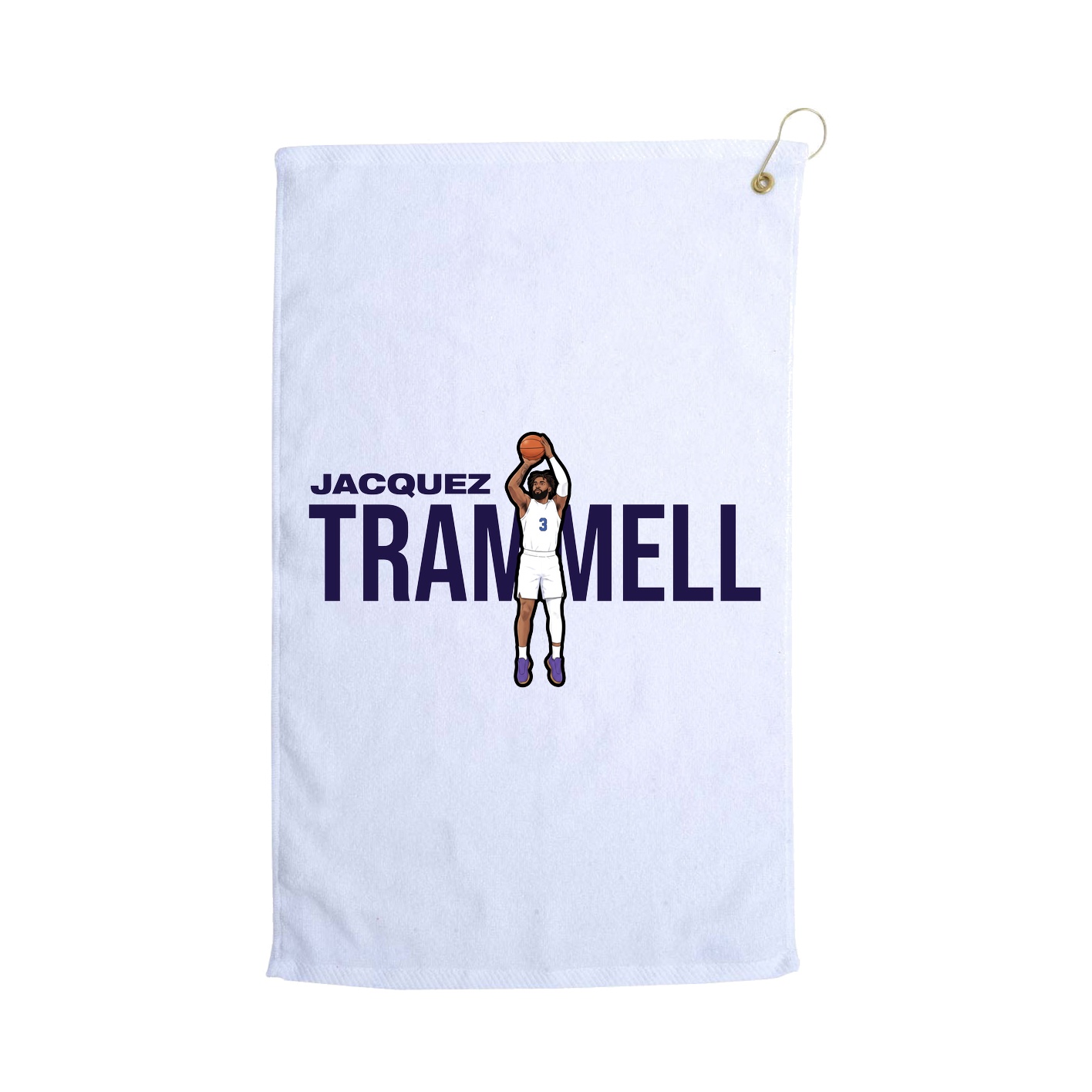 Golf Towel — Player Name in White