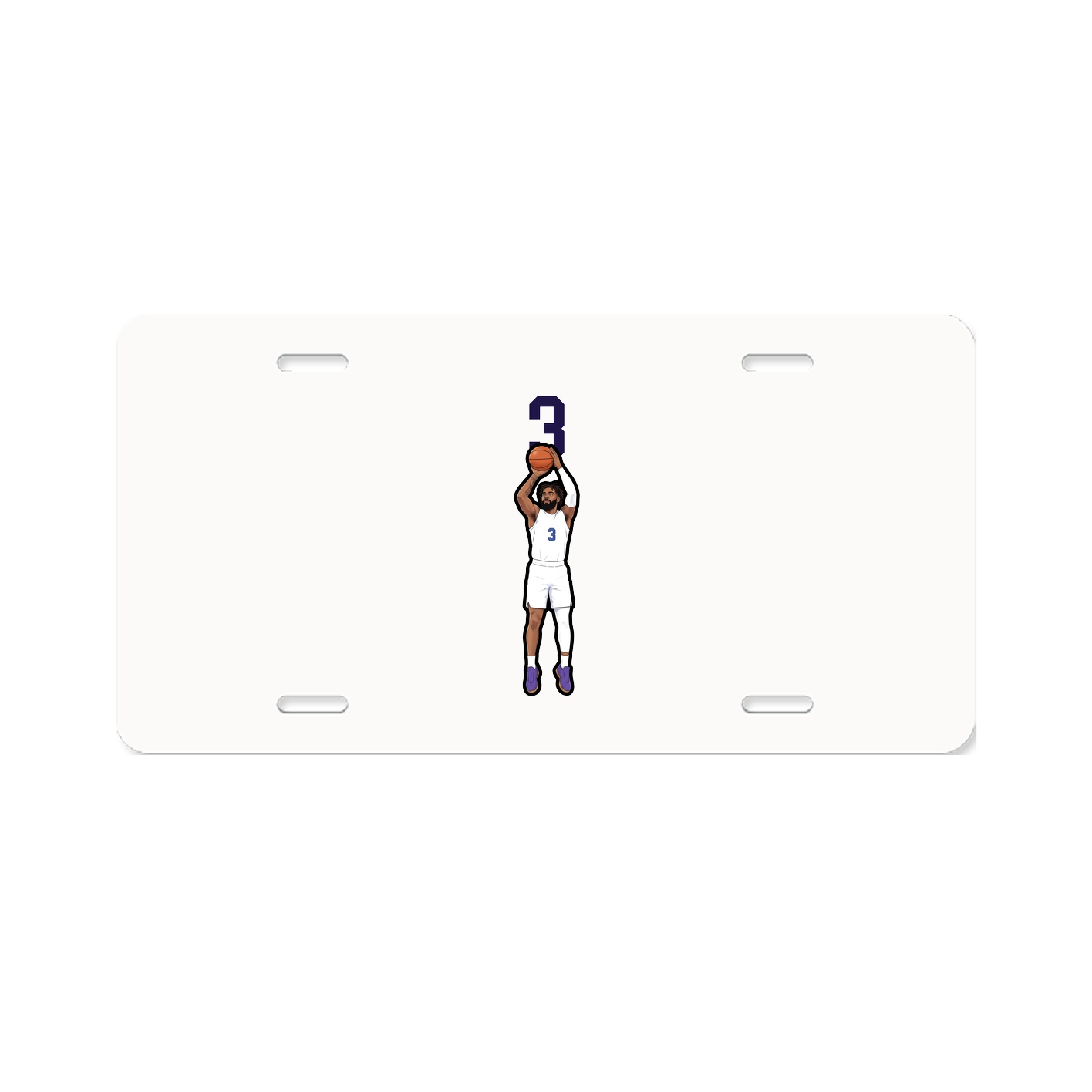 License Plate — Number Top in Classic