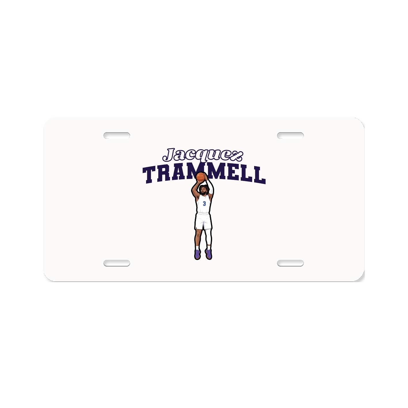 License Plate — Name Arch in Classic