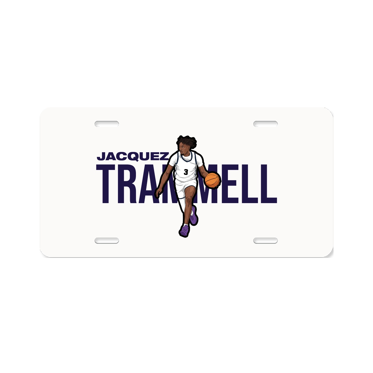 License Plate — Player Name in Classic